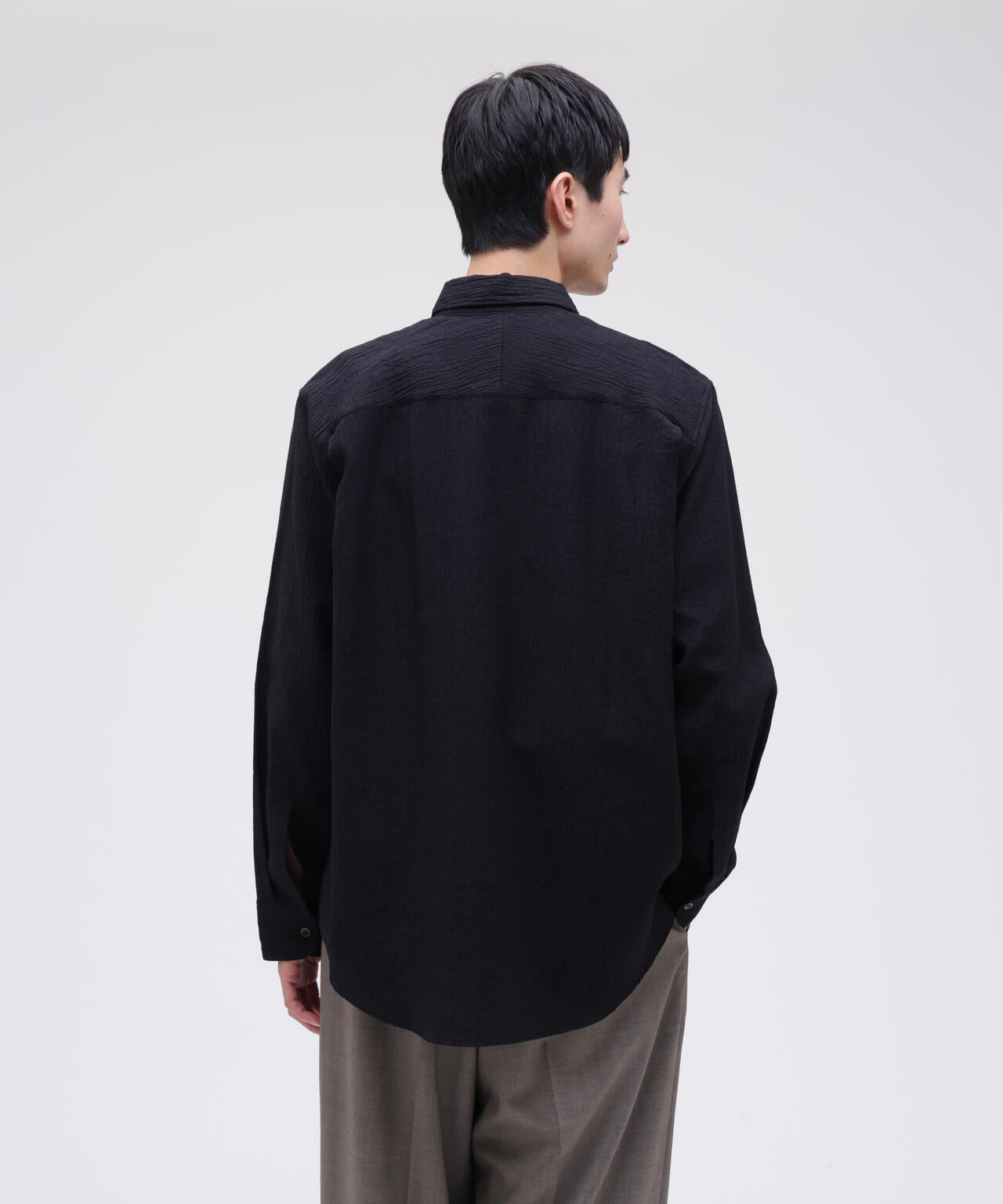 STUDIO NICHOLSON / MINIMAL MATELASSE BOXY OVERSIZED SHIRT