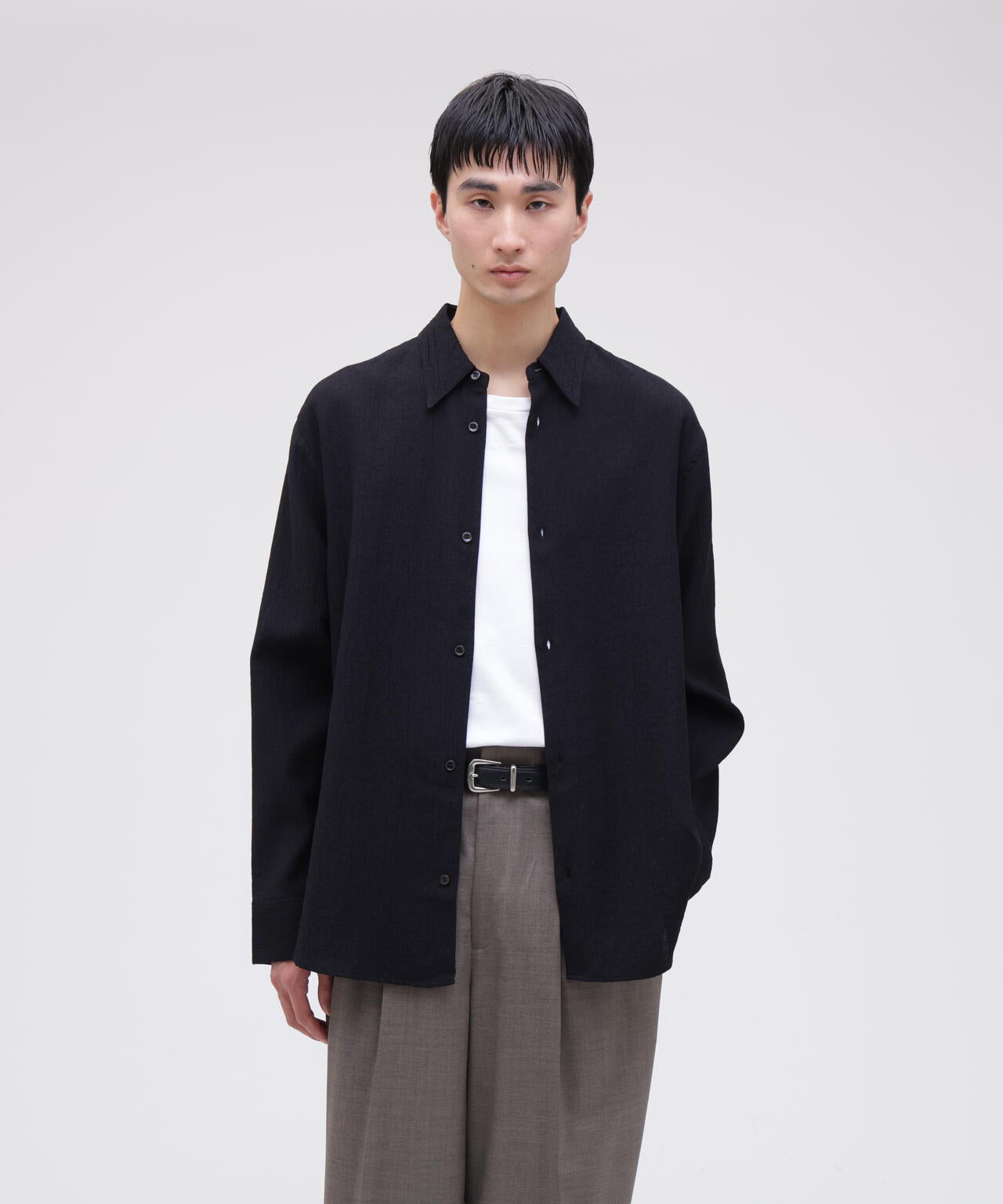 STUDIO NICHOLSON / MINIMAL MATELASSE BOXY OVERSIZED SHIRT