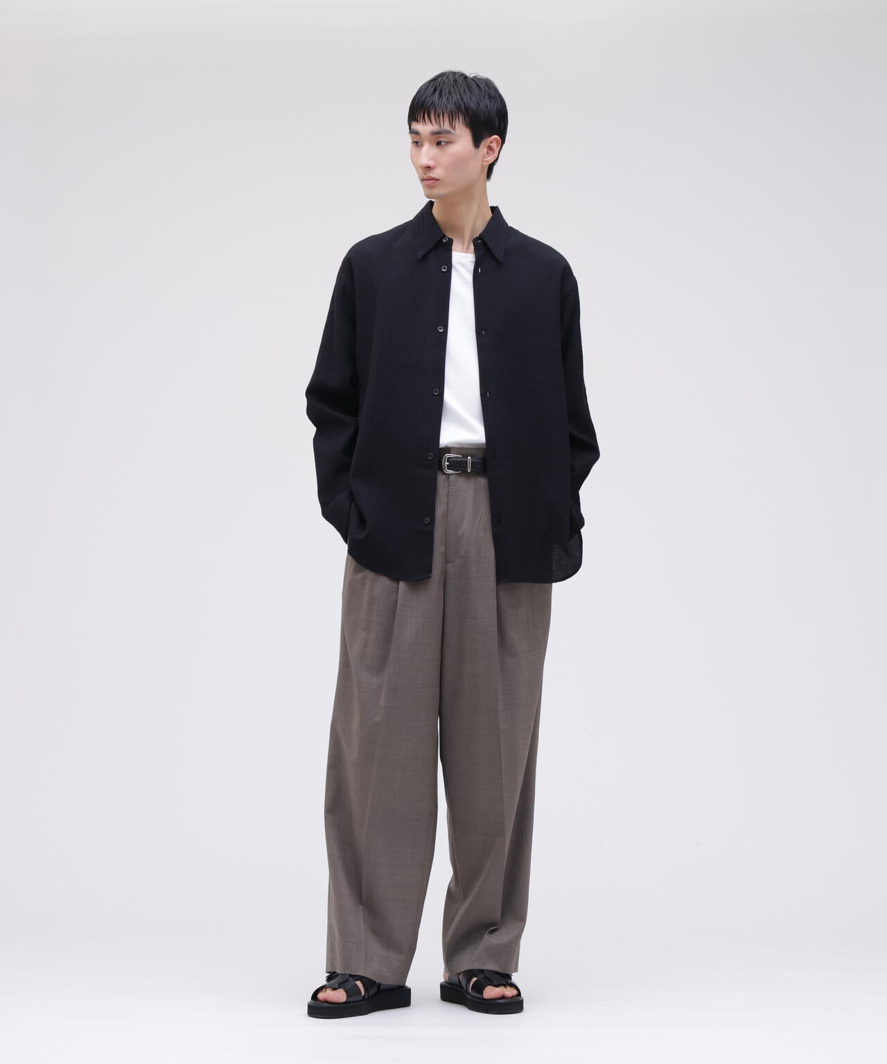 STUDIO NICHOLSON / MINIMAL MATELASSE BOXY OVERSIZED SHIRT