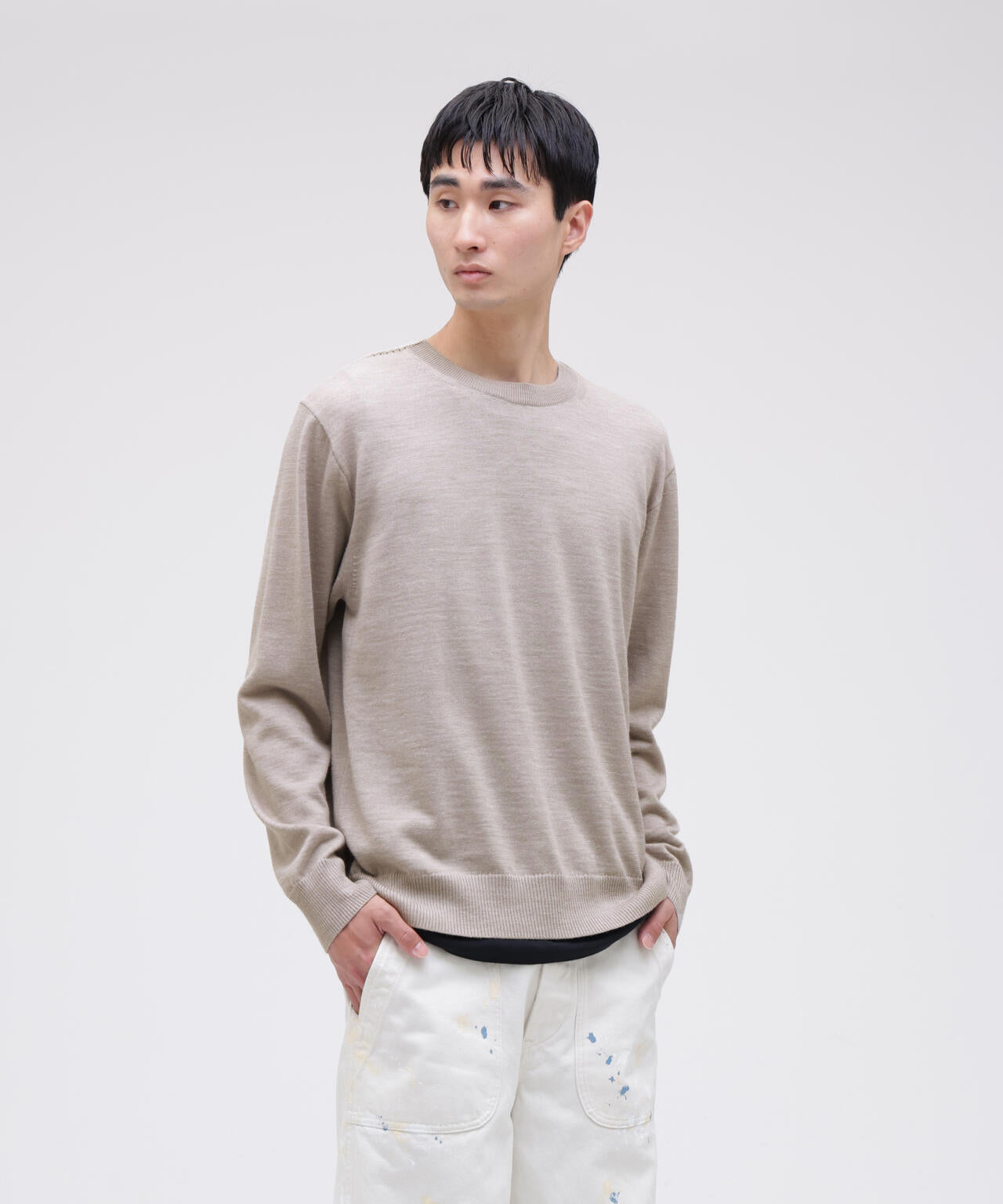 IRENISA / EMBROIDERED KNIT PULLOVER