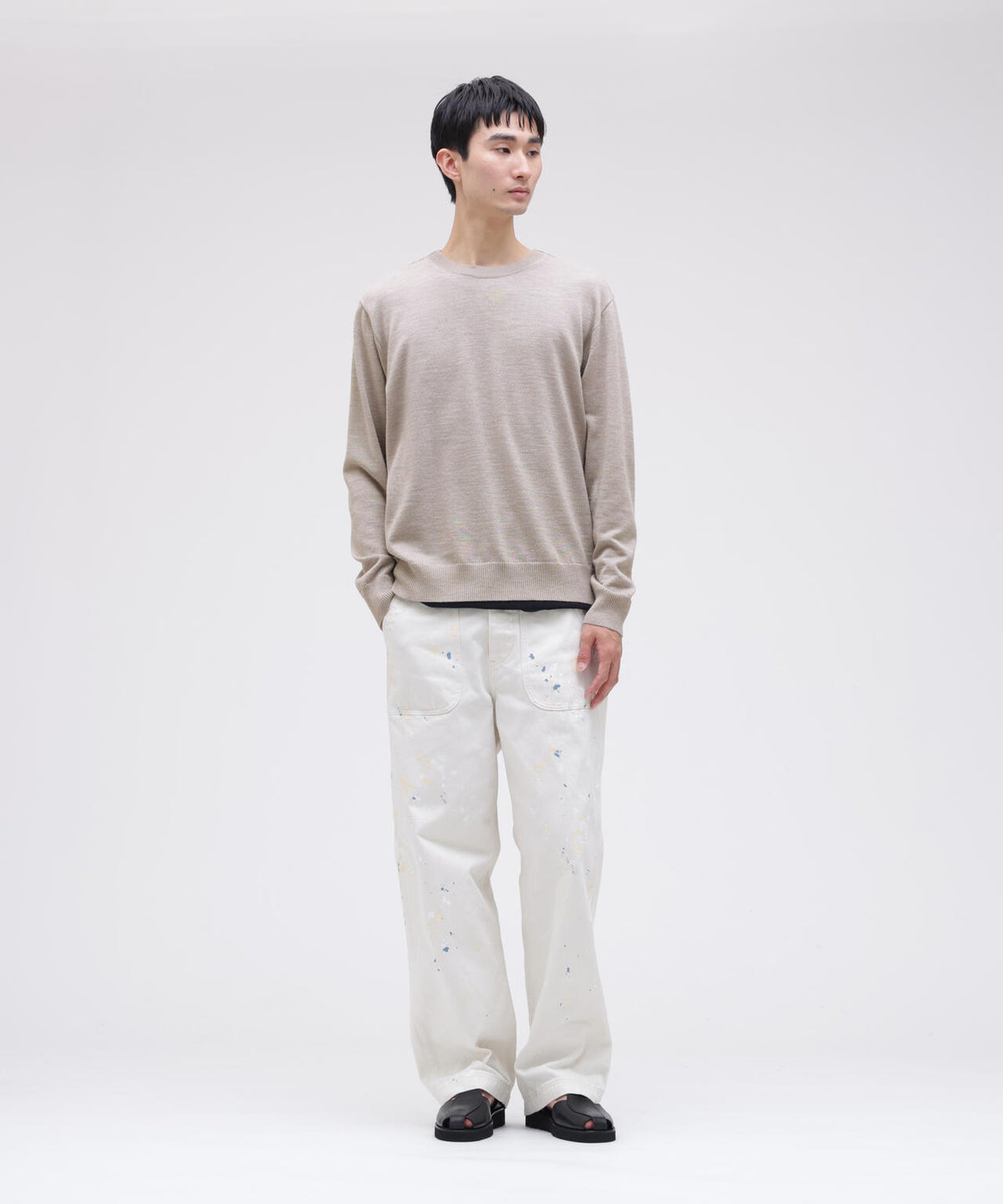 IRENISA / EMBROIDERED KNIT PULLOVER
