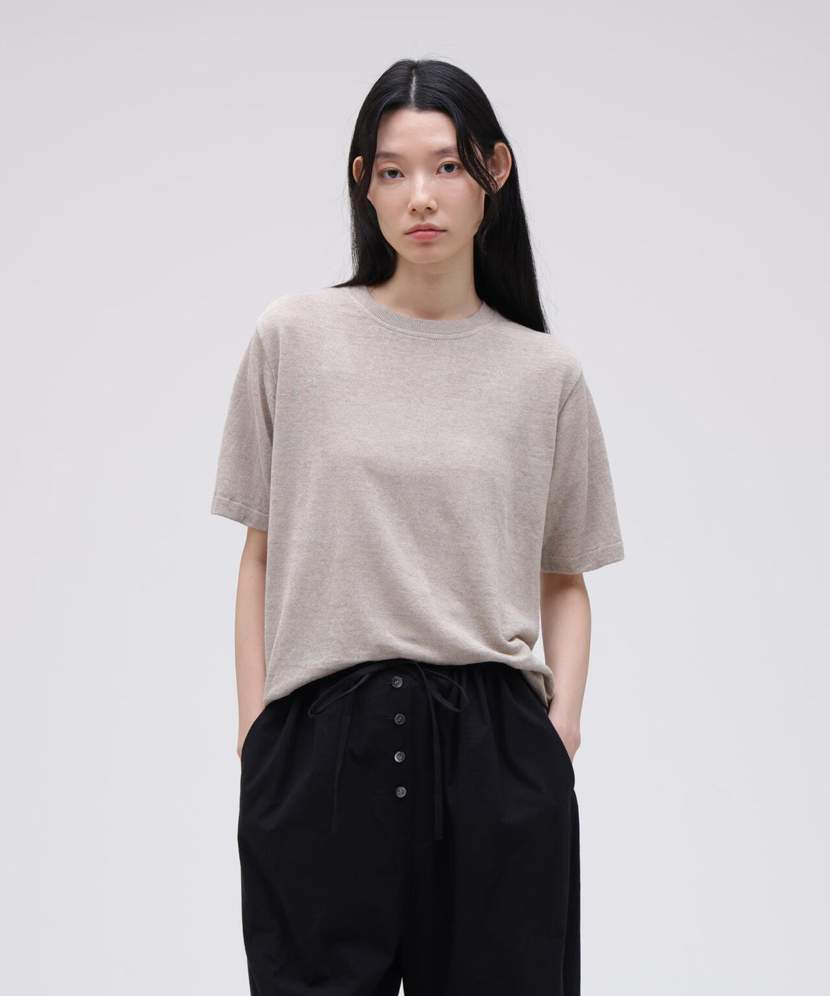 Yonetomi / AMA LINEN KNIT TEE