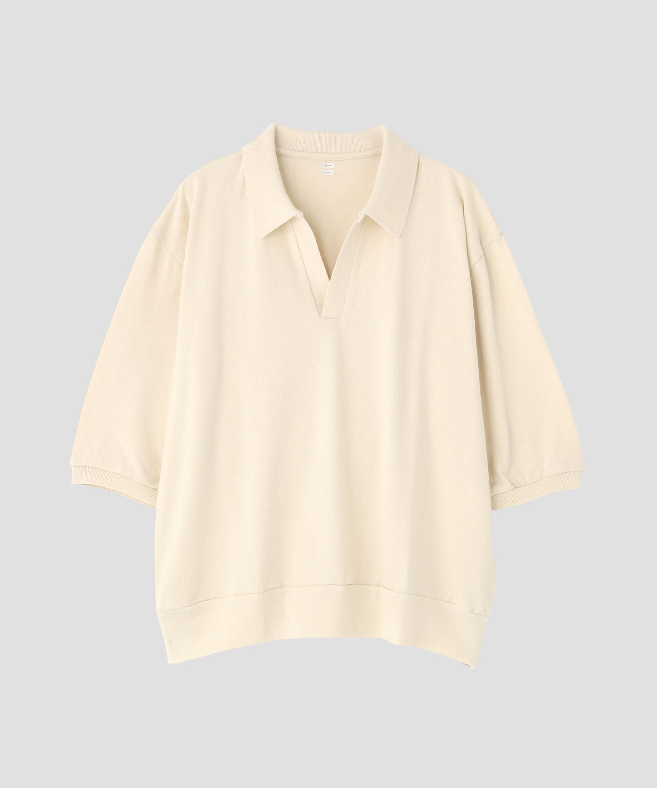 blurhms / COTTON SILK NEP SKIPPER CROPPED SLEEVE