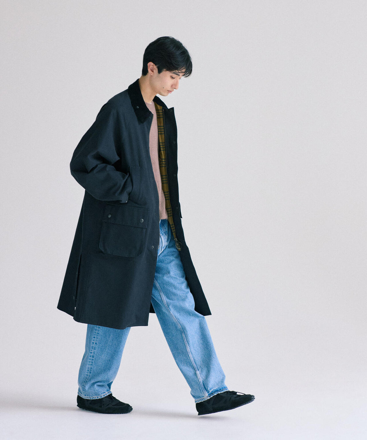 blurhms / HARD TWIST GABARDINE RIDING COAT