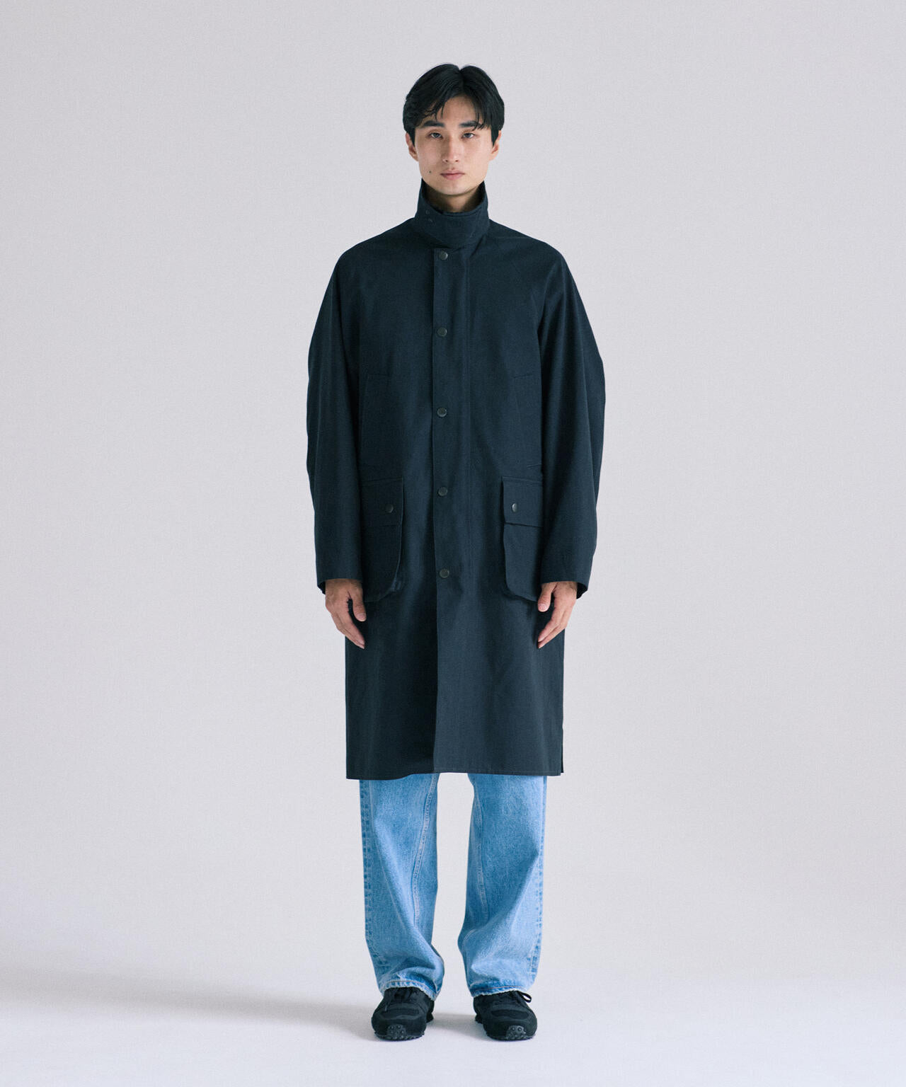 blurhms / HARD TWIST GABARDINE RIDING COAT