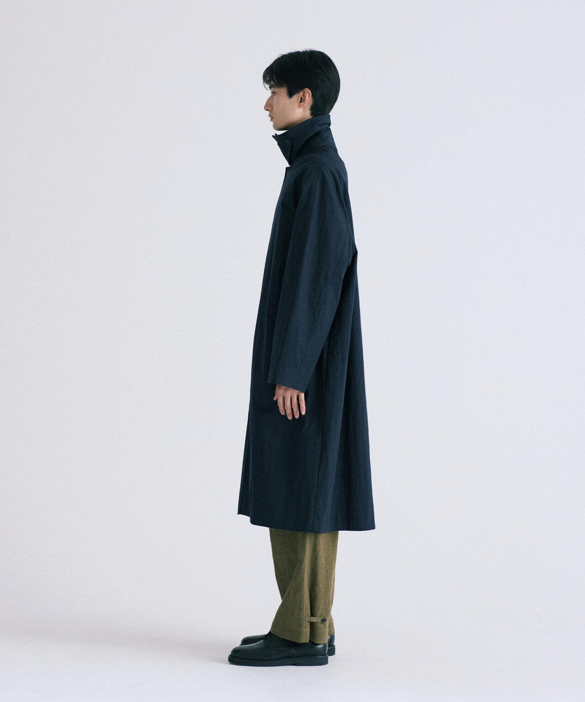 STUDIO NICHOLSON / WASHED WEATHER CLOTH TRENCH COAT
