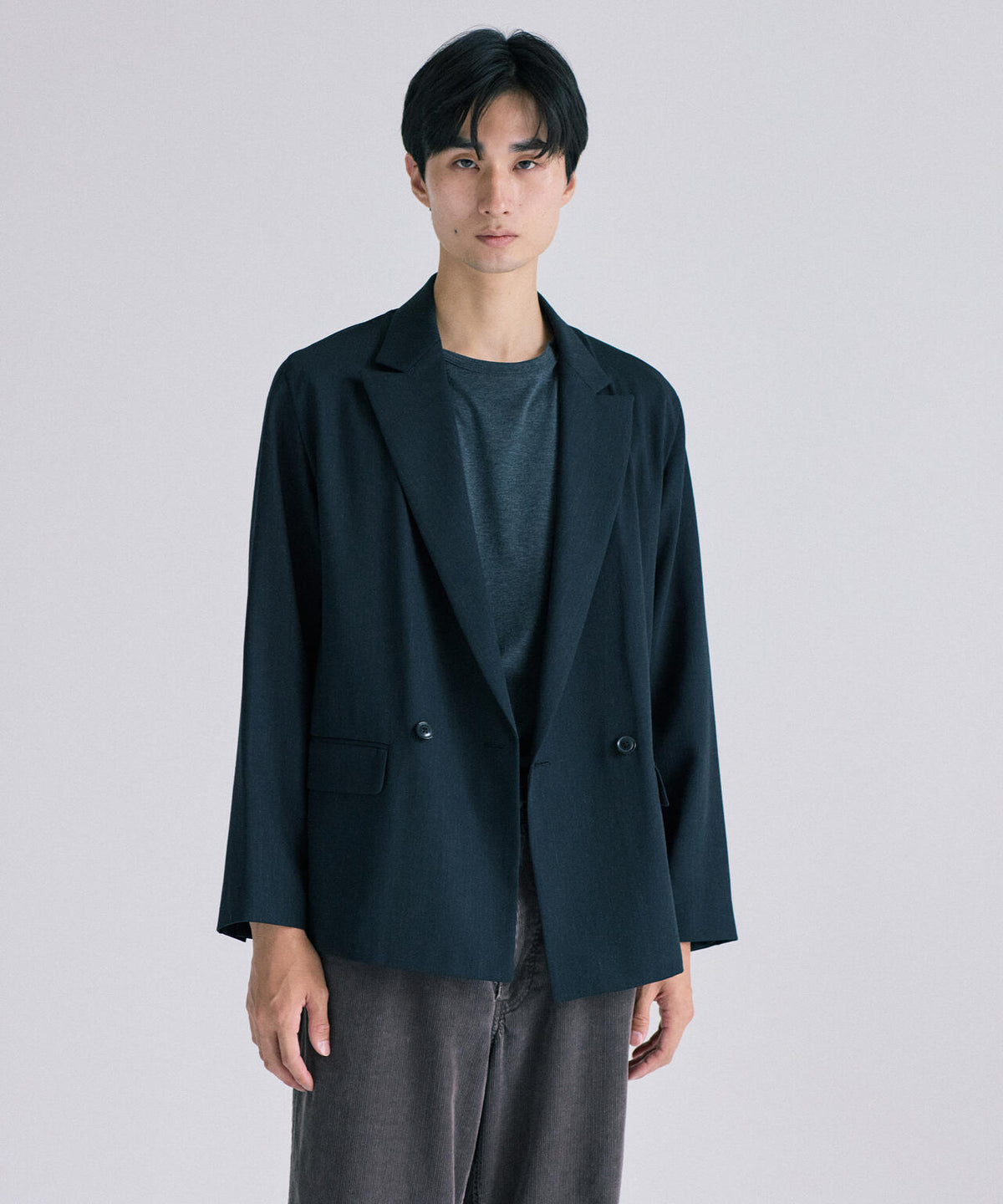IRENISA / DOUBLE-BREASTED RELAX SHOULDER JACKET