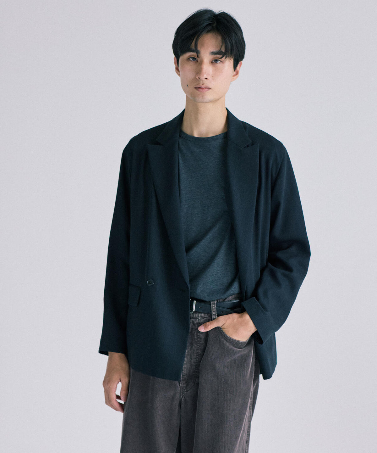 IRENISA / DOUBLE-BREASTED RELAX SHOULDER JACKET