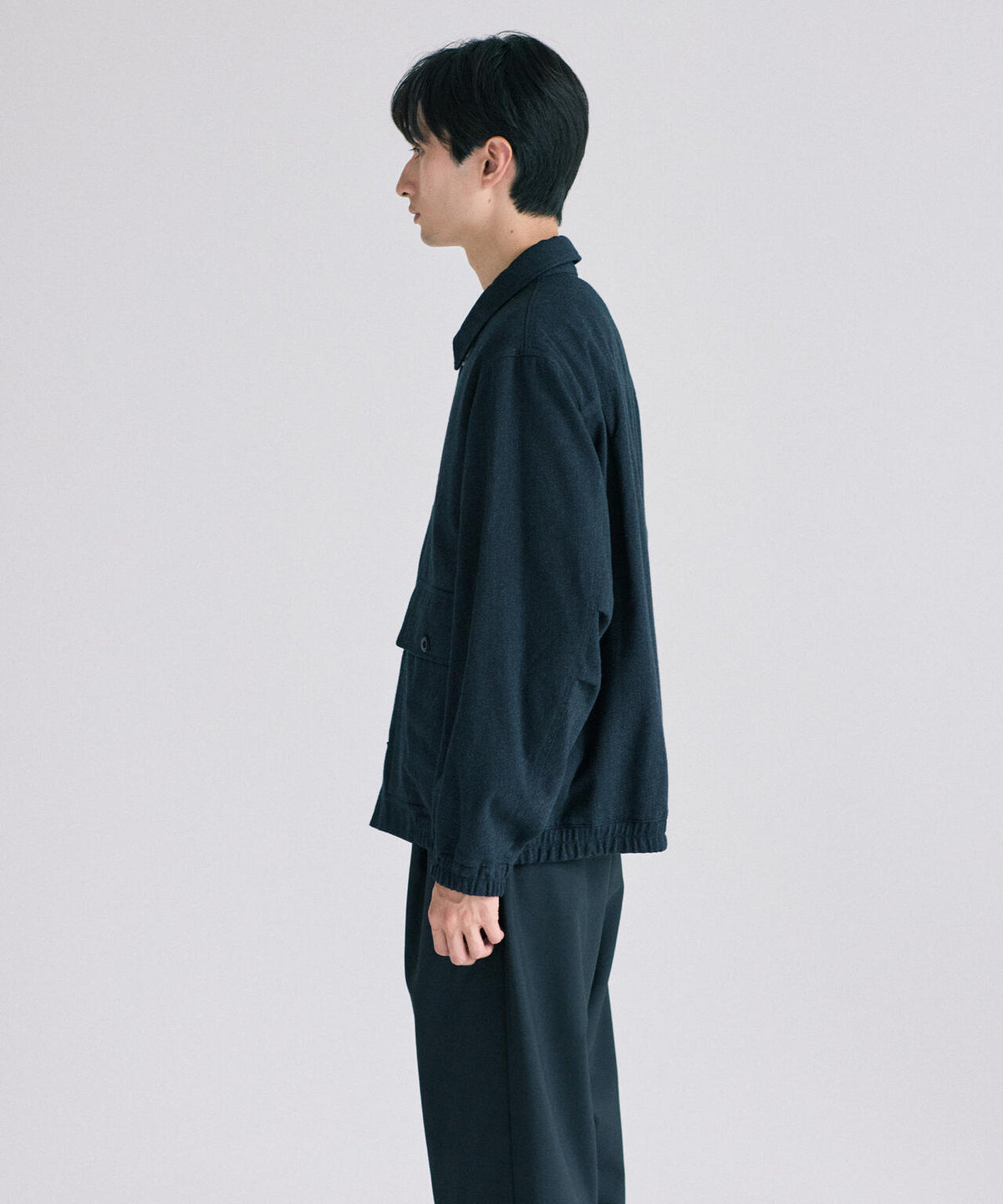 ATON / WOOL COTTON KERSEY WORK JACKET