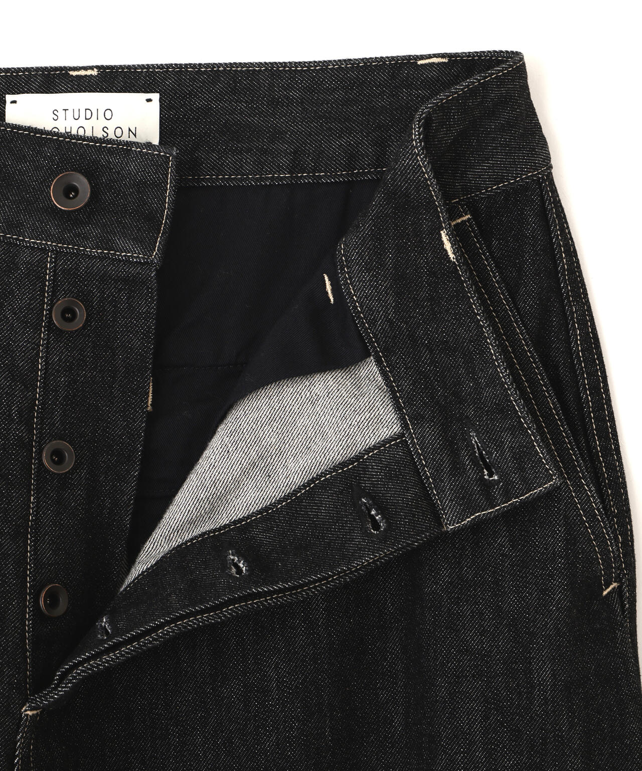 STUDIO NICHOLSON / JAPANESE DENIM CURVED LEG JEAN