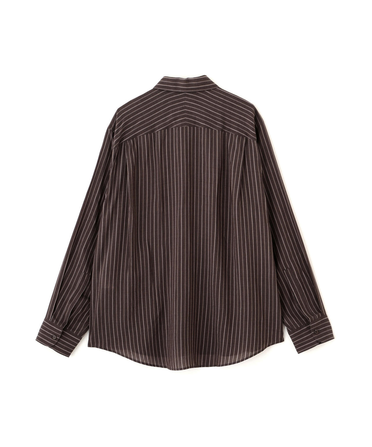 STUDIO NICHOLSON / LYOCELL SILK STRIPE BOXY OVERSIZED SHIRT