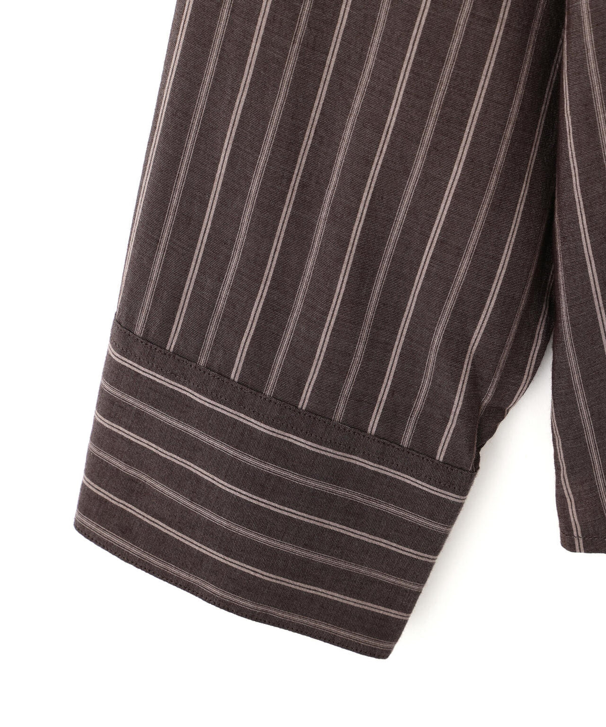 STUDIO NICHOLSON / LYOCELL SILK STRIPE BOXY OVERSIZED SHIRT