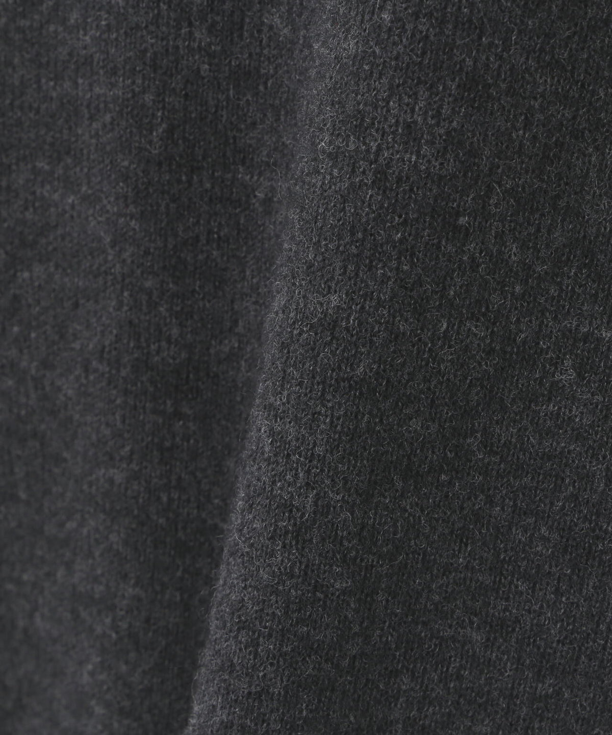 ATON / WOOL COTTON TERRY HALF ZIP SWEATER