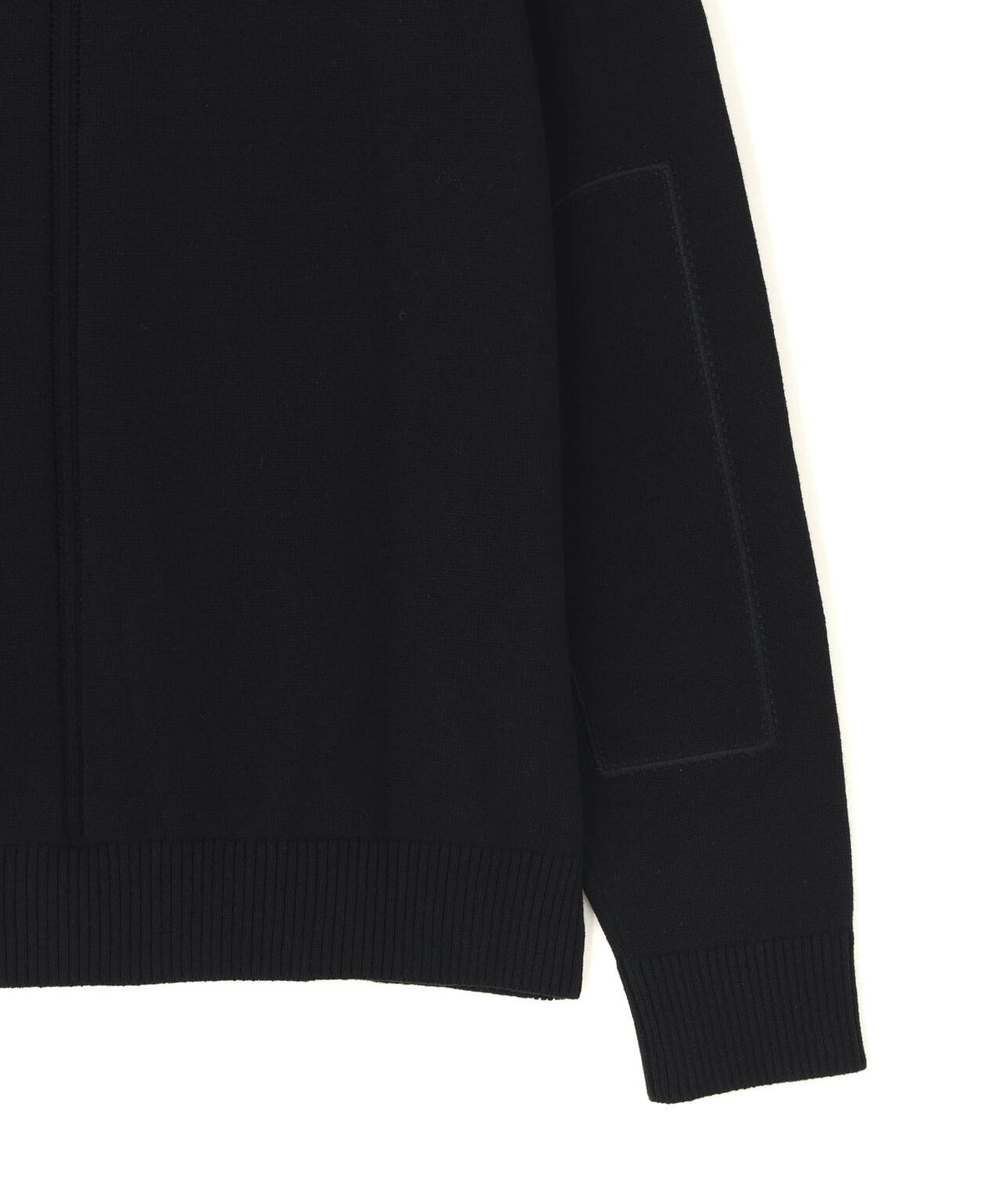 IRENISA / LEATHER TAB KNIT PULLOVER