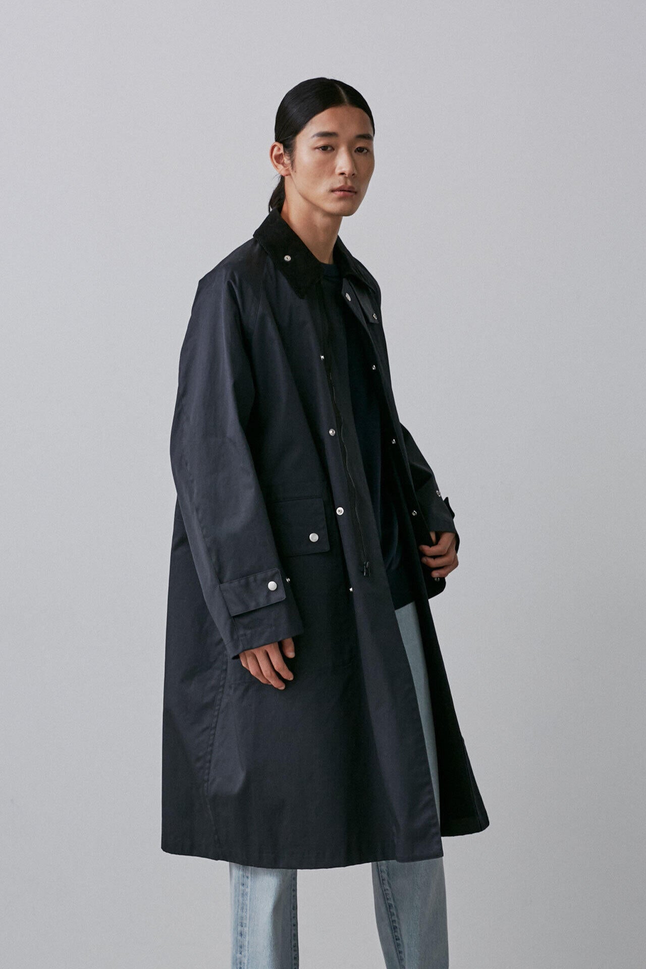YLEVE / COATED ORGANIC COTTON CHINO CO