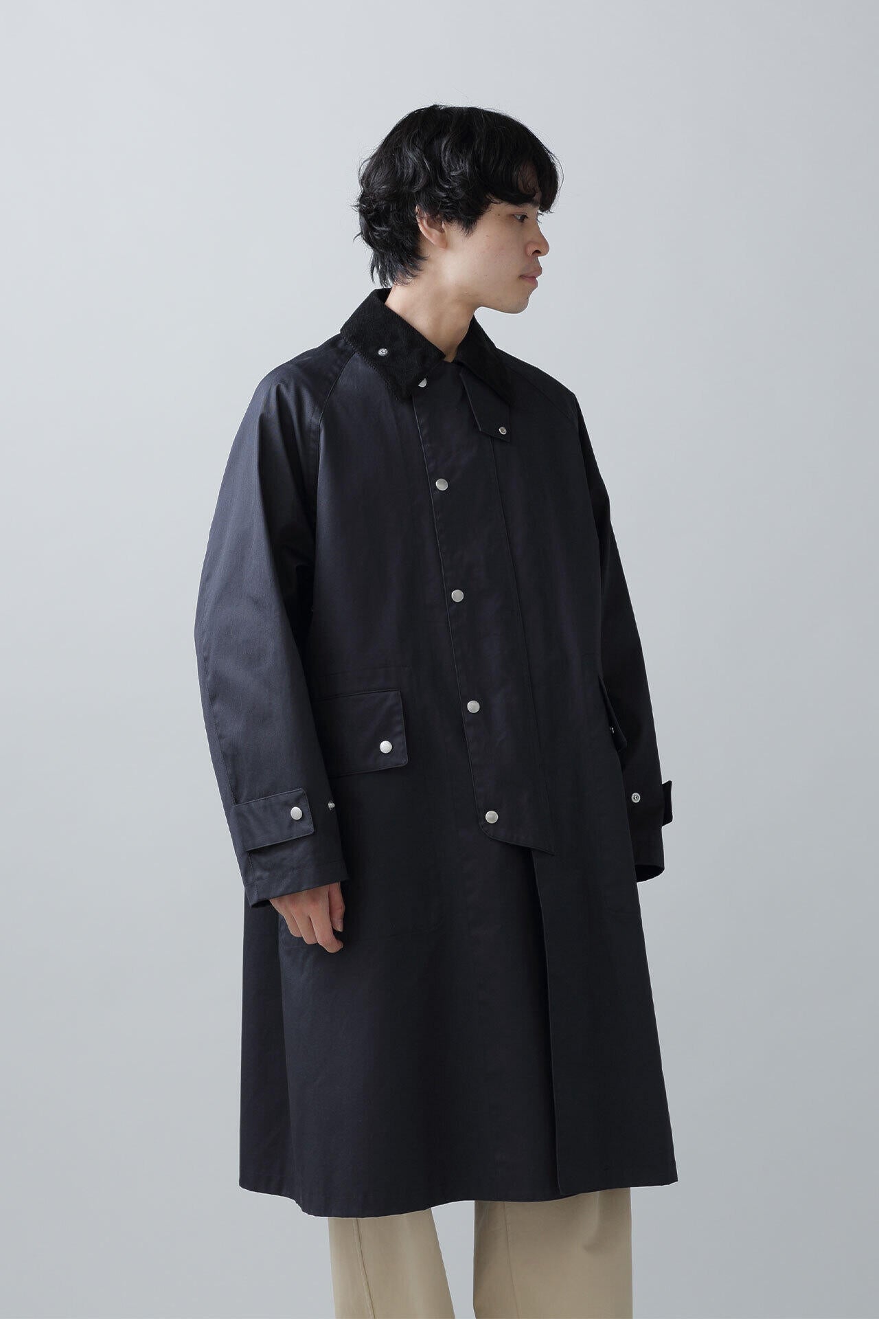 YLEVE / COATED ORGANIC COTTON CHINO CO