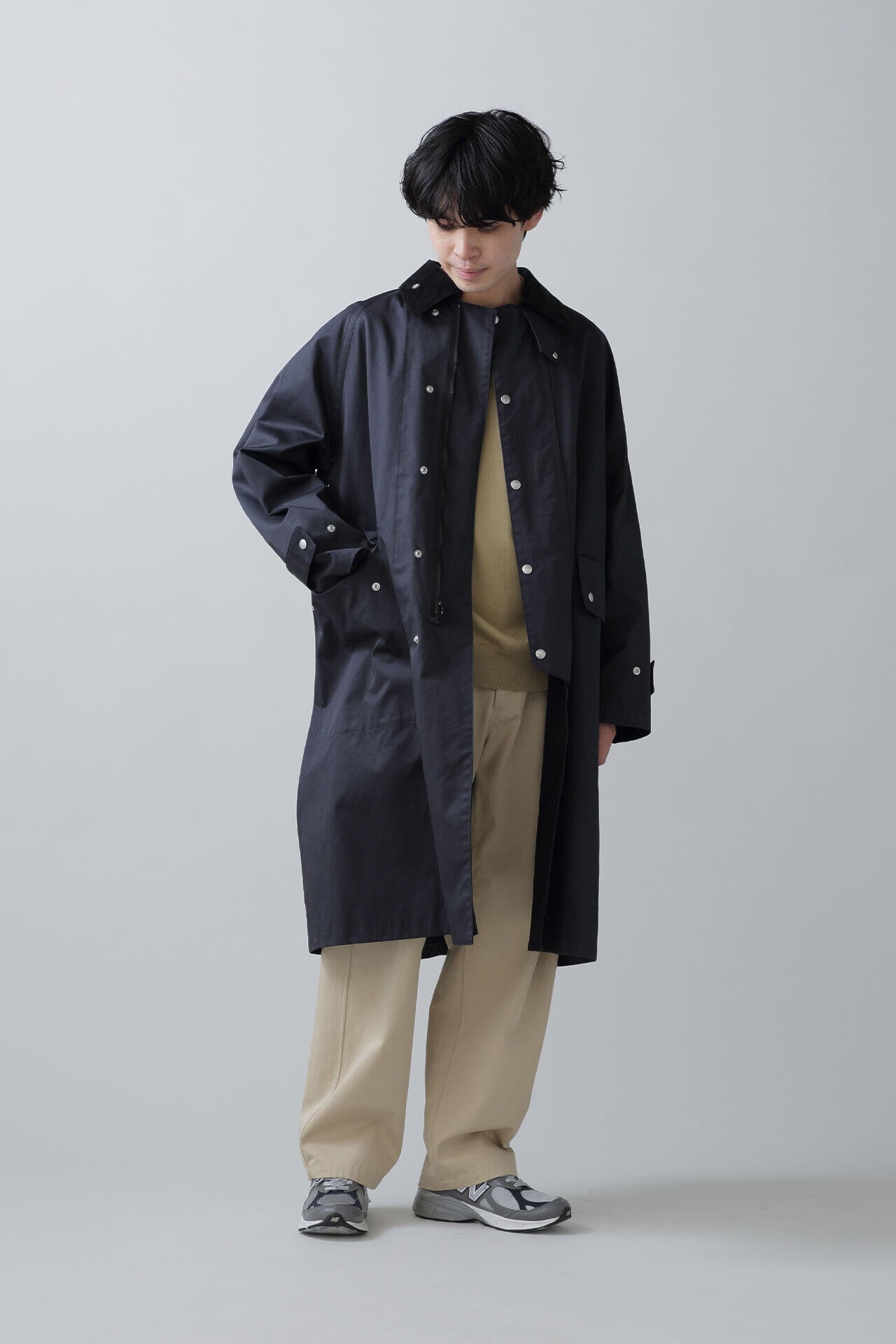 YLEVE / COATED ORGANIC COTTON CHINO CO