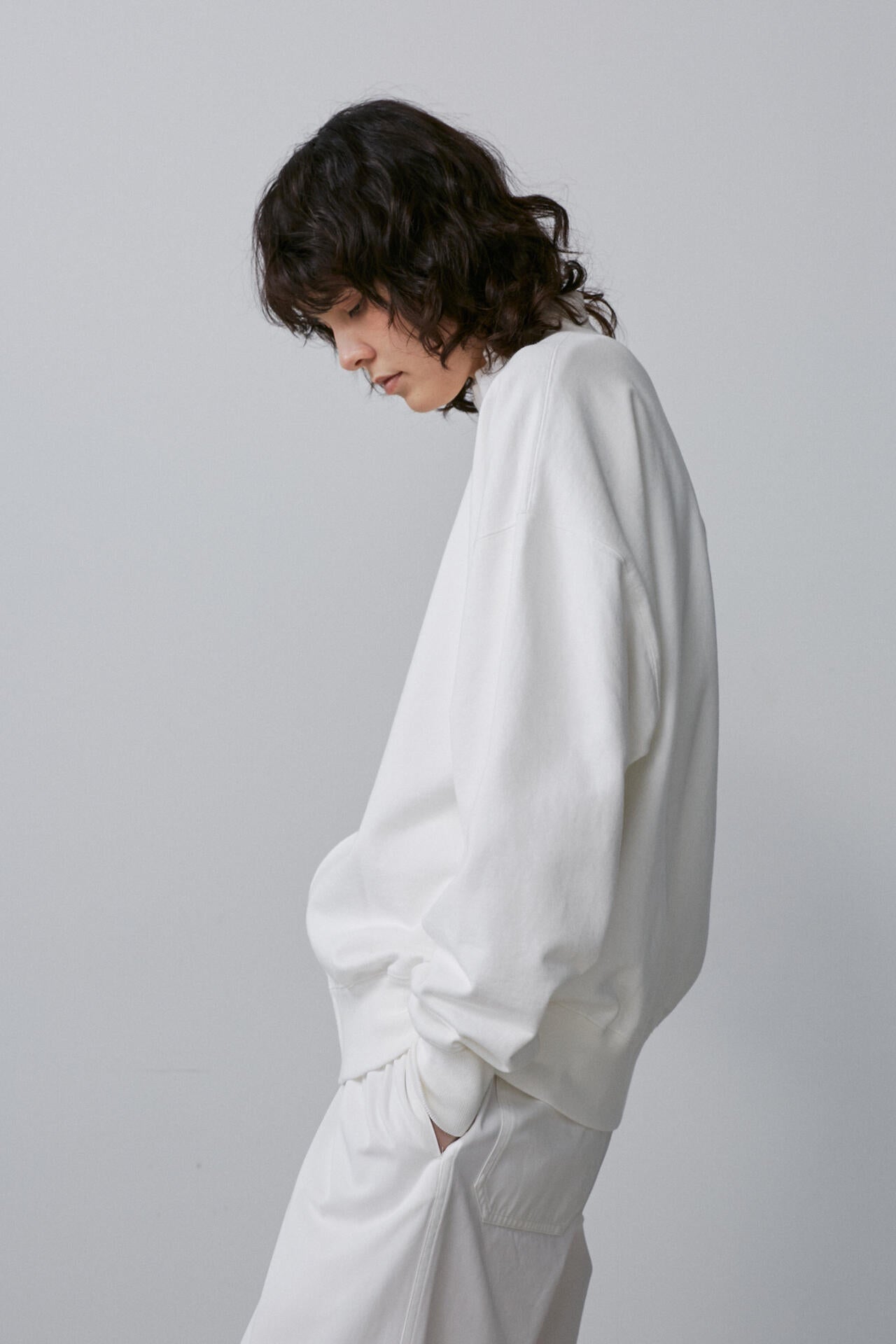 Y / ORGANIC COTTON HEAVY WEIGHT FLEECE BZ