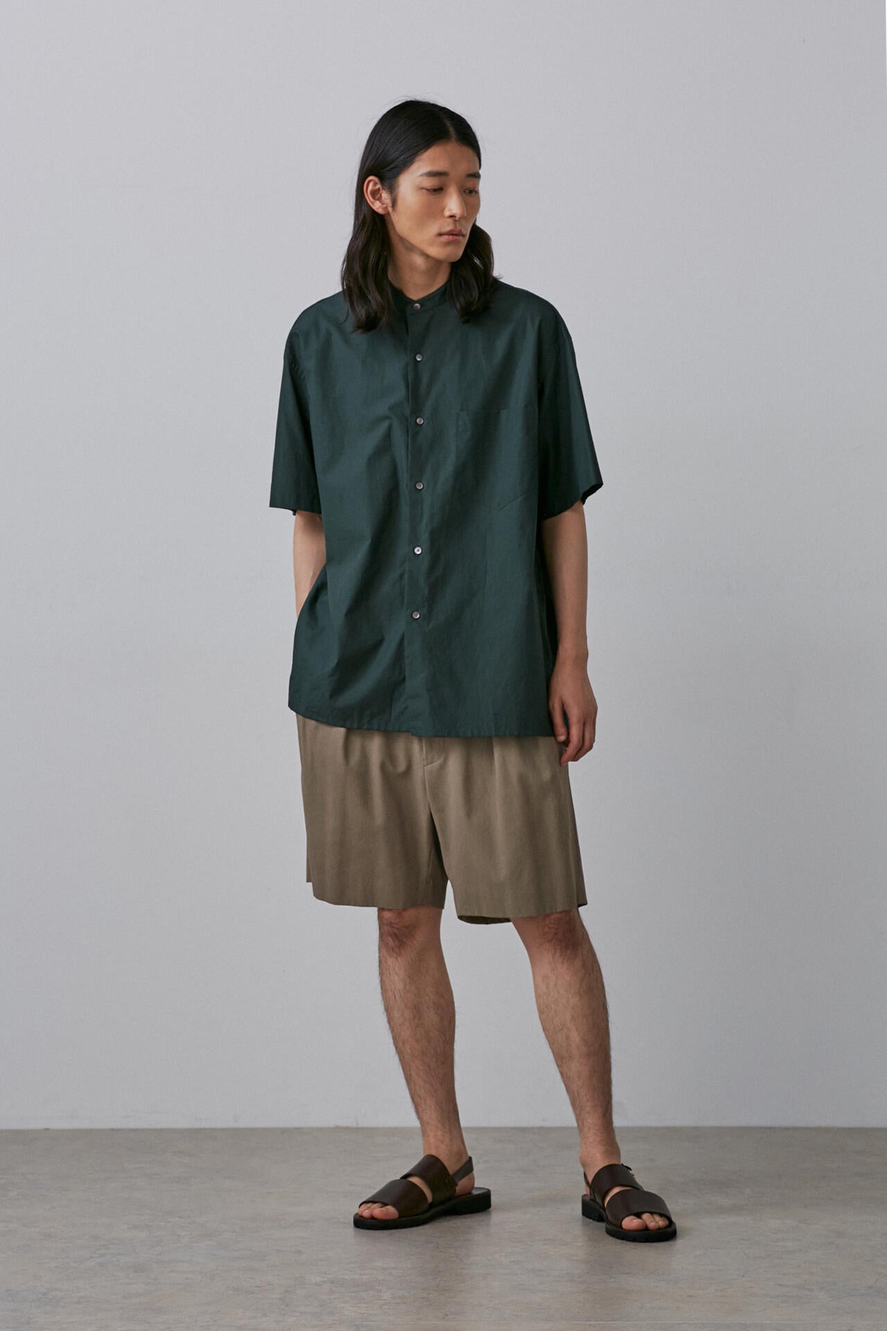 YLEVE / COTTON VOILE GABARDINE NIDOM SHORTS