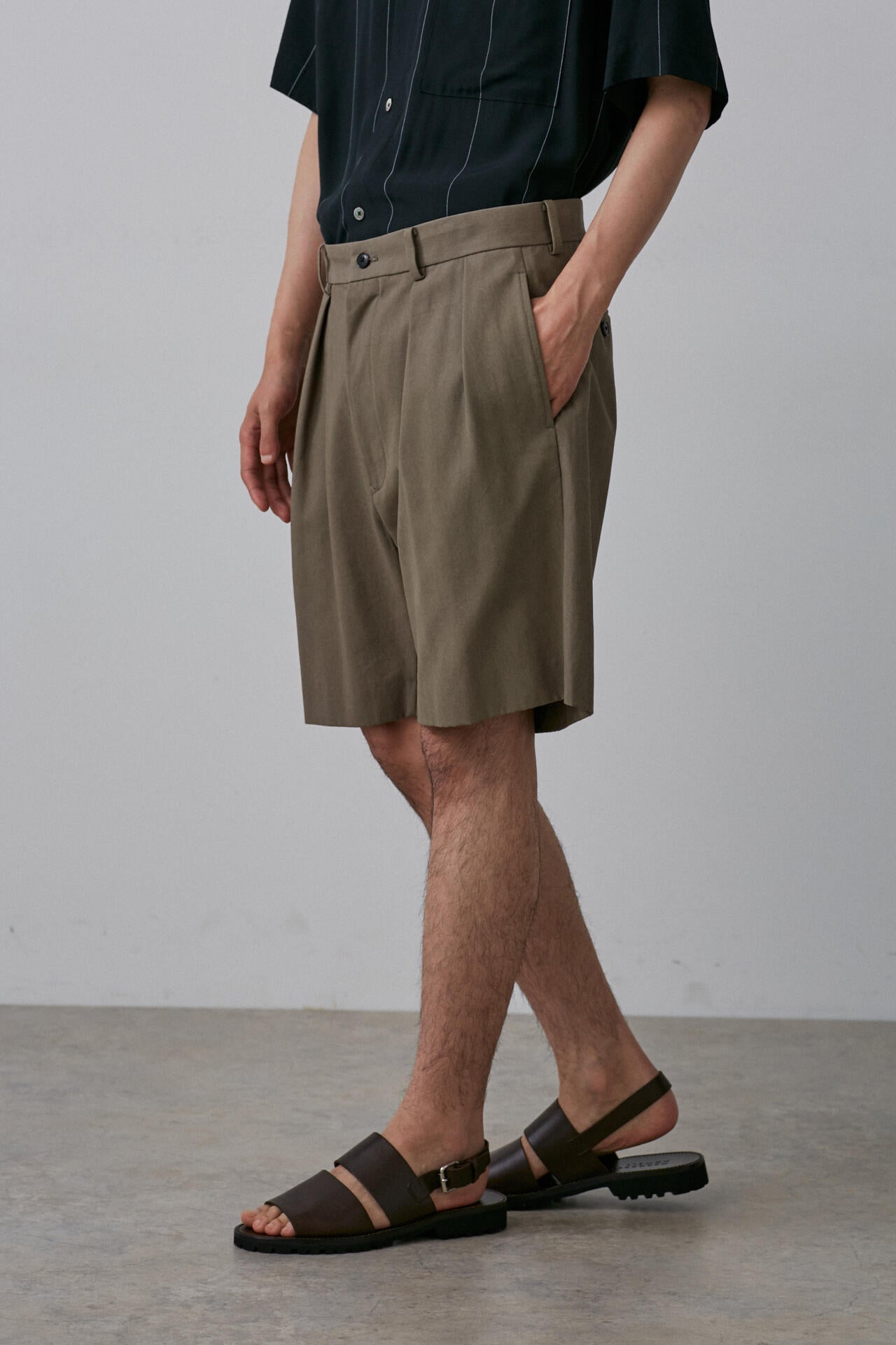 YLEVE / COTTON VOILE GABARDINE NIDOM SHORTS