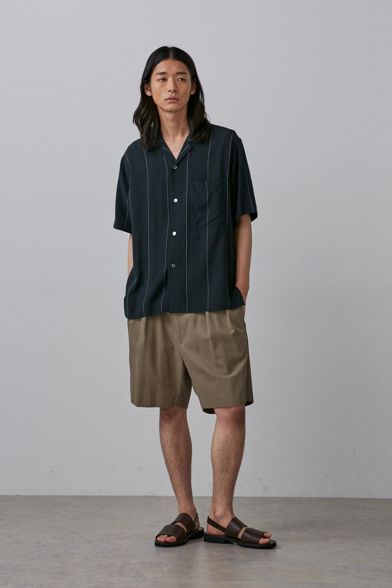 YLEVE / COTTON VOILE GABARDINE NIDOM SHORTS