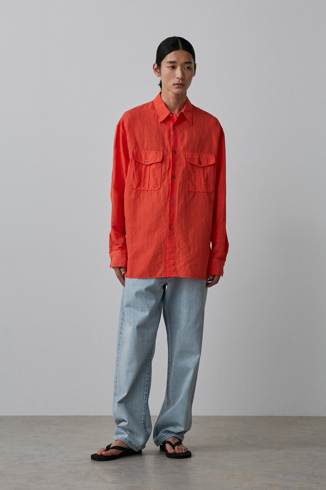 YLEVE / 13.5oz DENIM STRAIGHT FADE