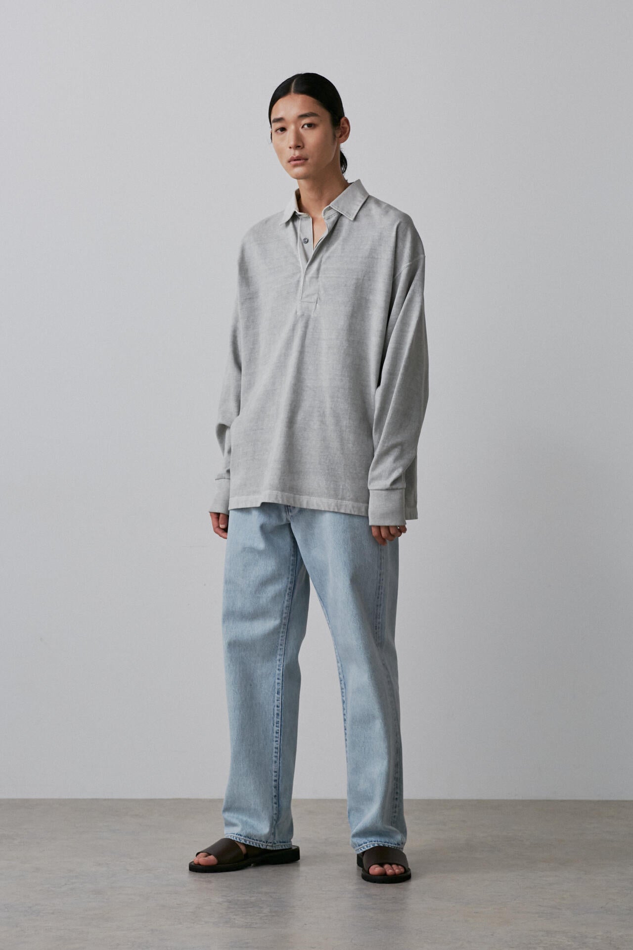 YLEVE / 13.5oz DENIM STRAIGHT FADE