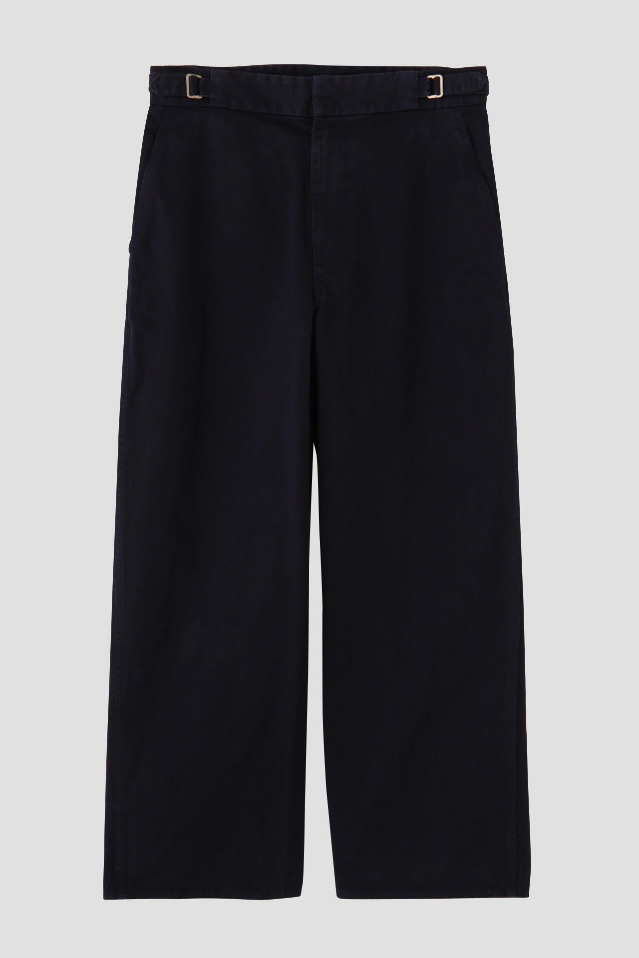 Y / ORGANIC COTTON CHINO ADJUSTER TROUSERS