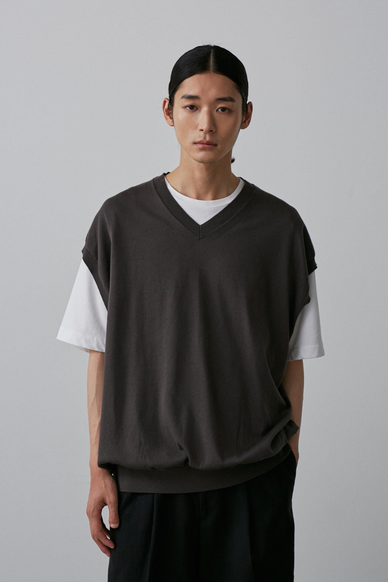 YLEVE / ELS GIZA COTTON KN VEST