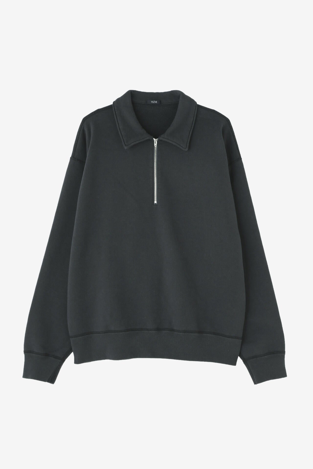 YLEVE / COTTON FLEECE HALF ZIP P/O