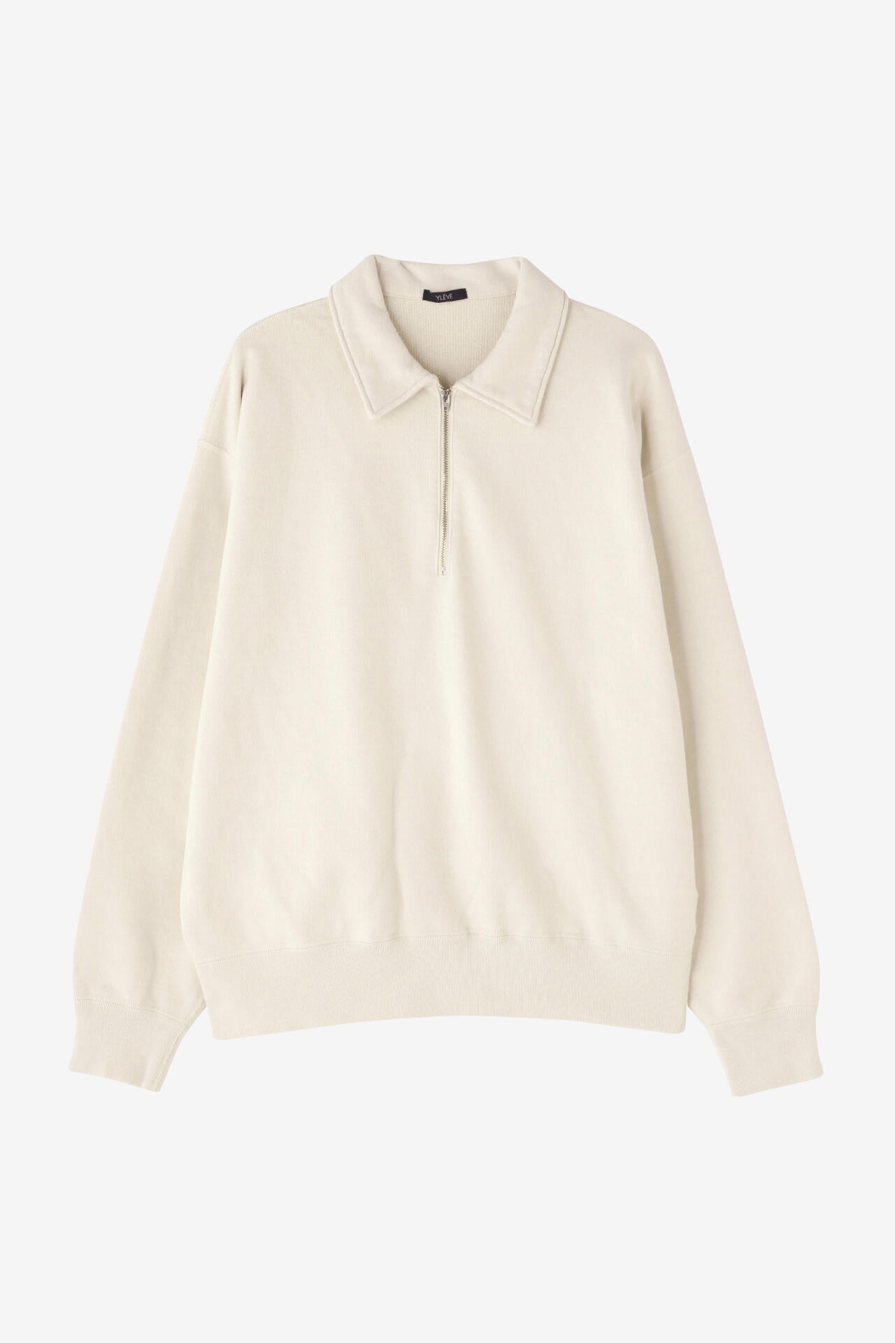 YLEVE / COTTON FLEECE HALF ZIP P/O