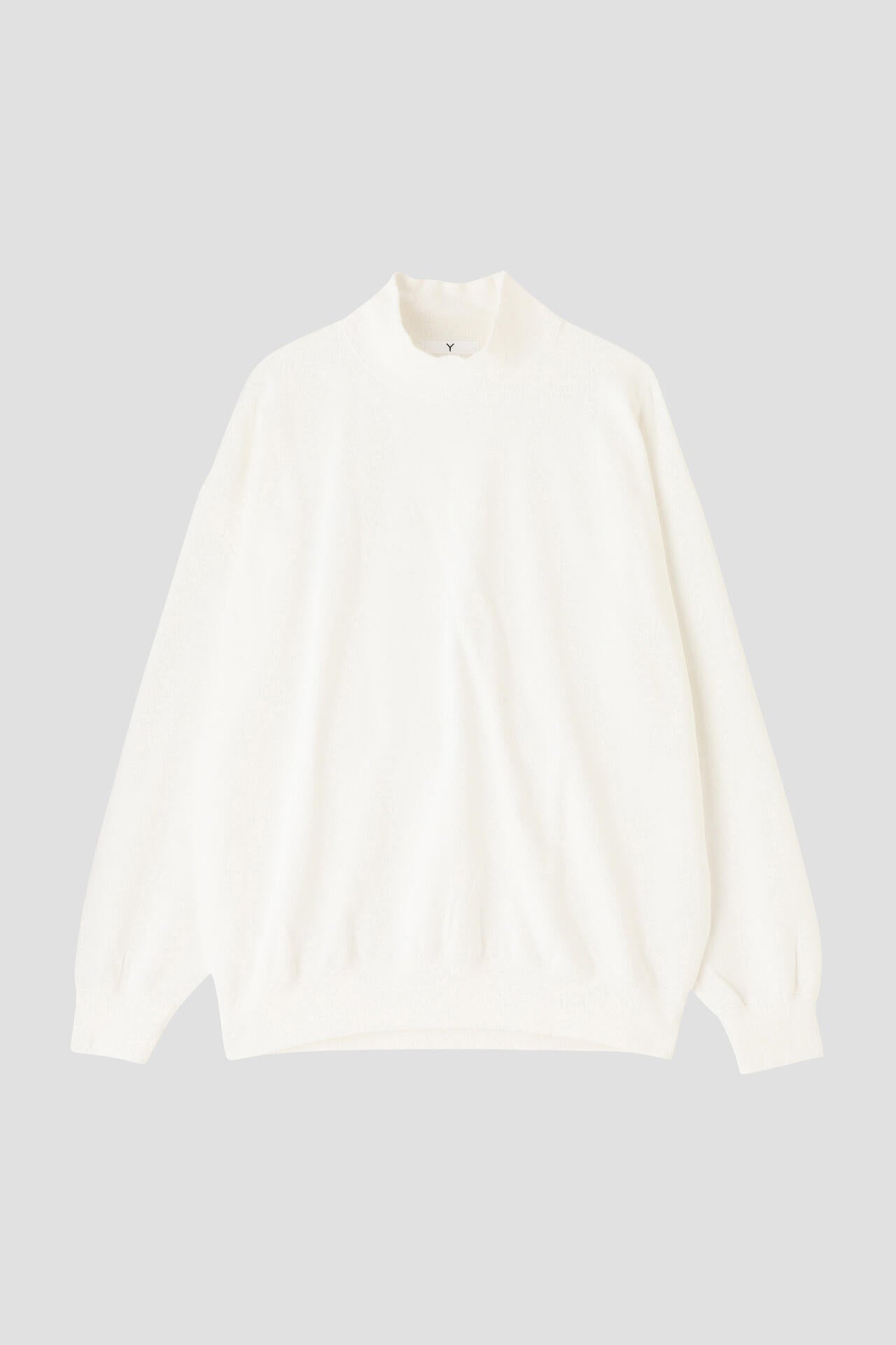 Y / ORGANIC COTTON BLEND HEAVY WEIGHT FLEECE TURTLE NECK