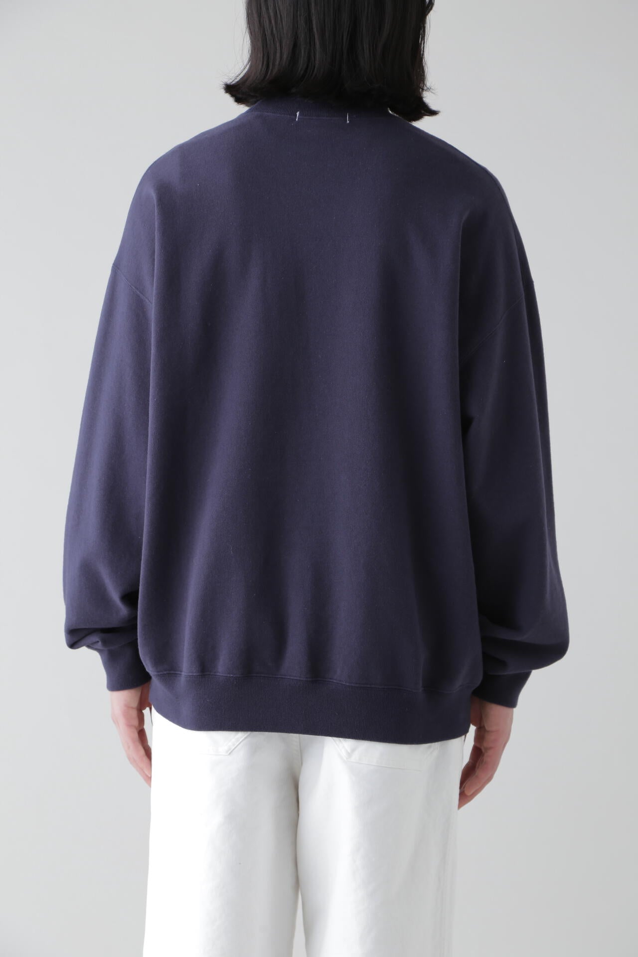Y / ORGANIC COTTON BLEND HEAVY WEIGHT FLEECE TURTLE NECK