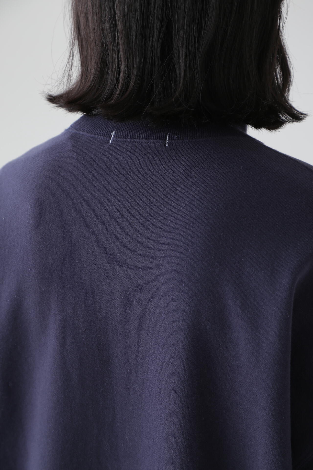 Y / ORGANIC COTTON BLEND HEAVY WEIGHT FLEECE TURTLE NECK