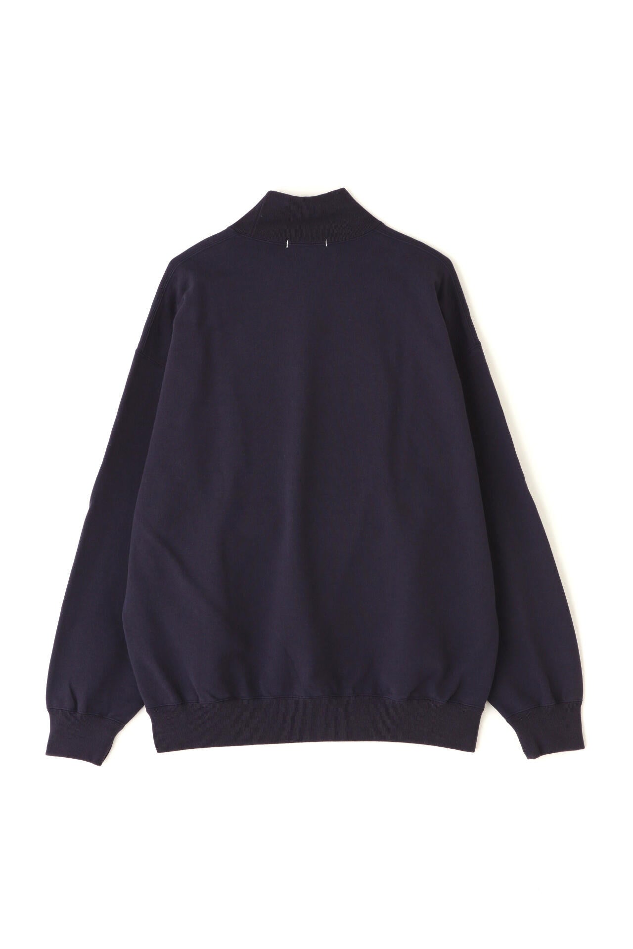 Y / ORGANIC COTTON BLEND HEAVY WEIGHT FLEECE TURTLE NECK