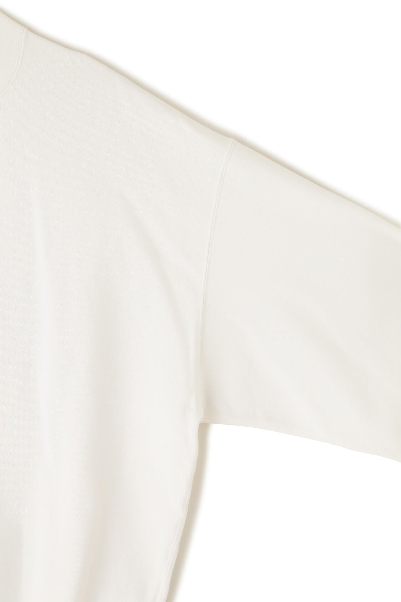 Y / ORGANIC COTTON BLEND HEAVY WEIGHT FLEECE CREW NECK