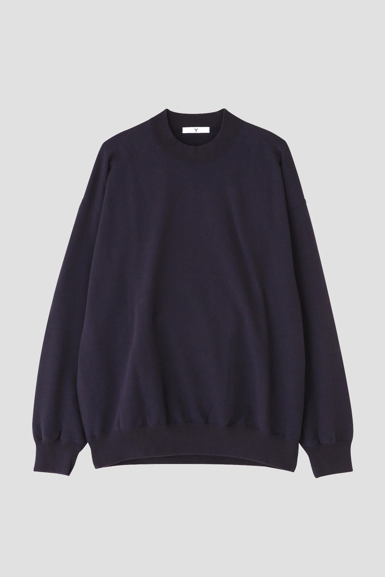 Y / ORGANIC COTTON BLEND HEAVY WEIGHT FLEECE CREW NECK