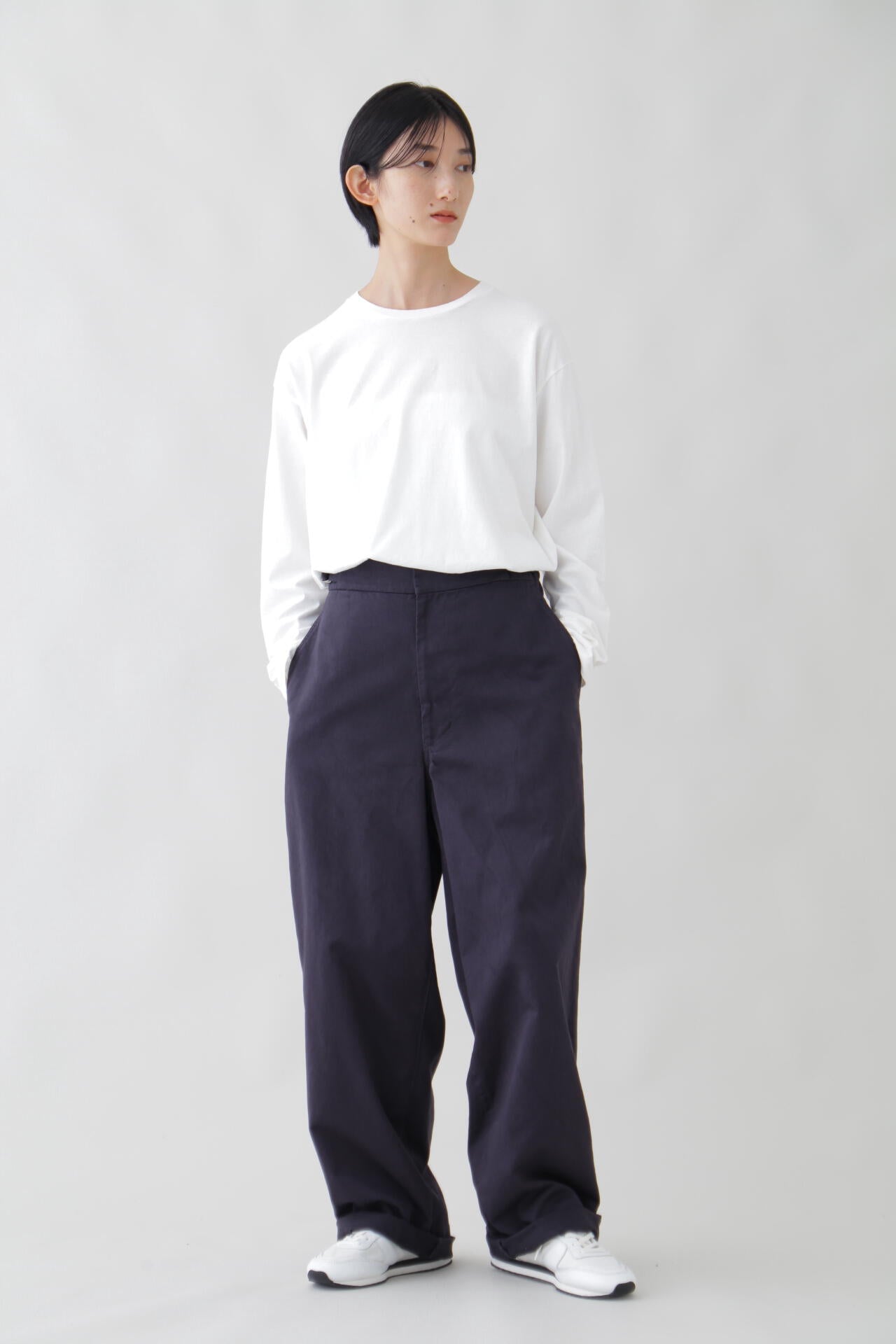 Y / ORGANIC COTTON JERSEY L/S T