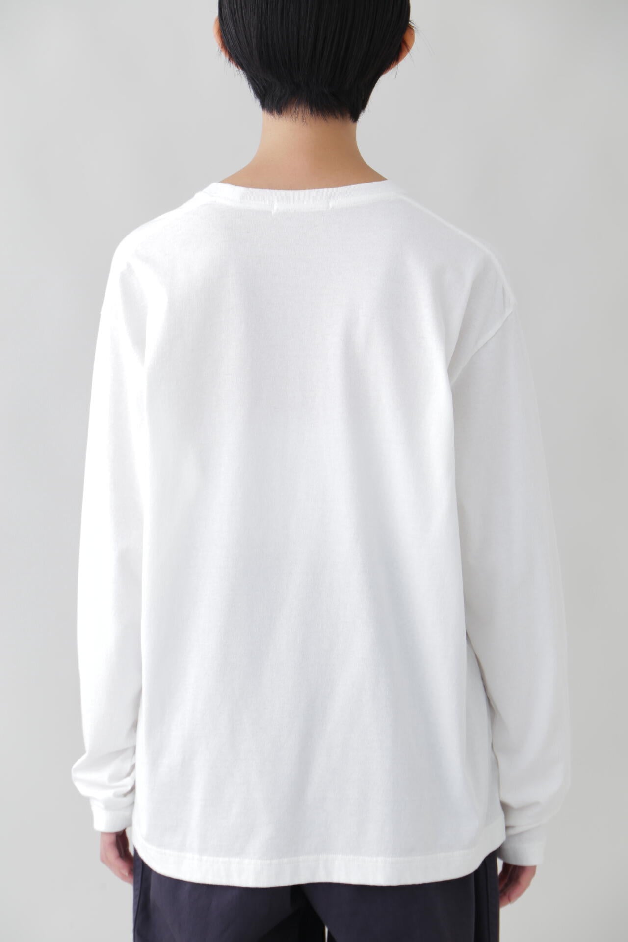 Y / ORGANIC COTTON JERSEY L/S T
