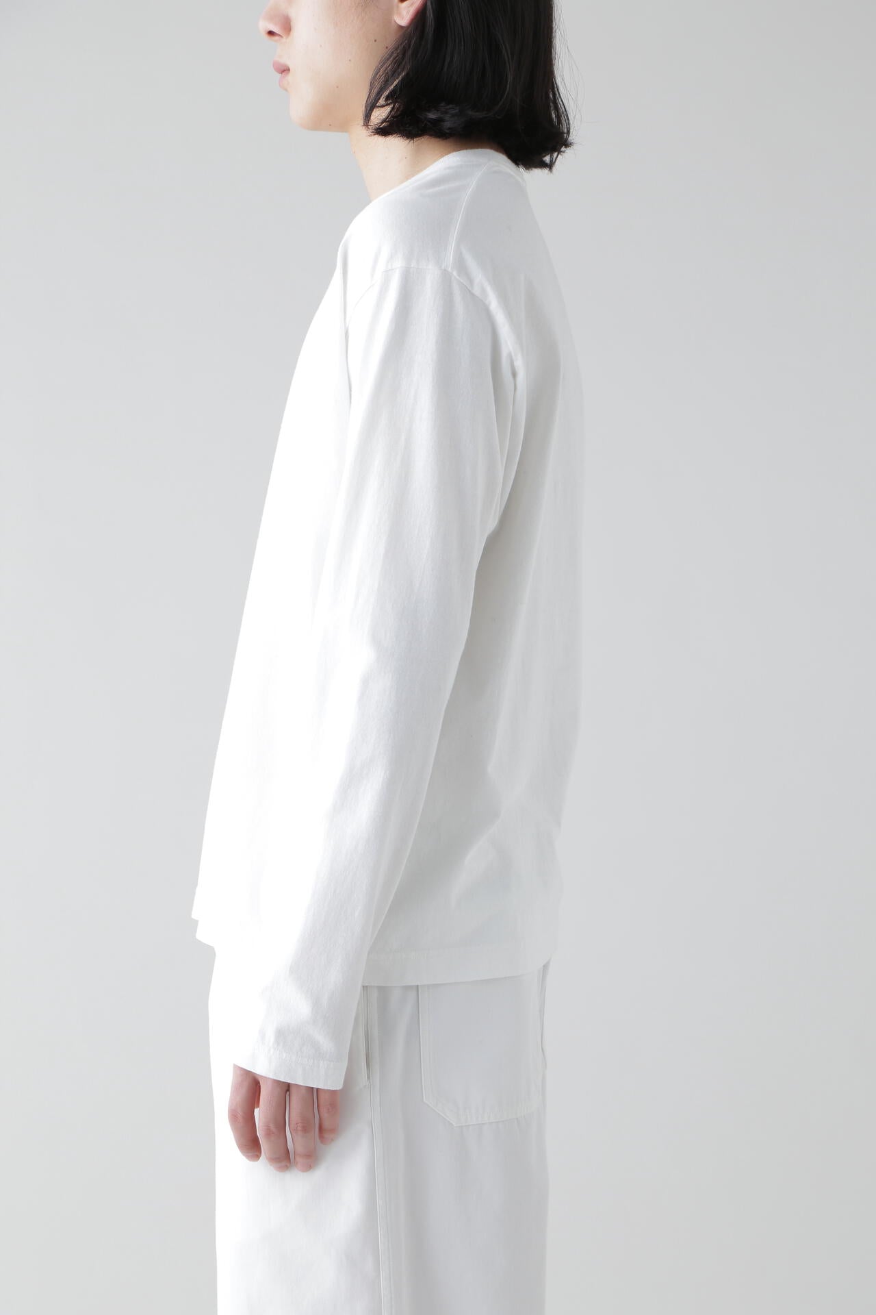 Y / ORGANIC COTTON JERSEY L/S T
