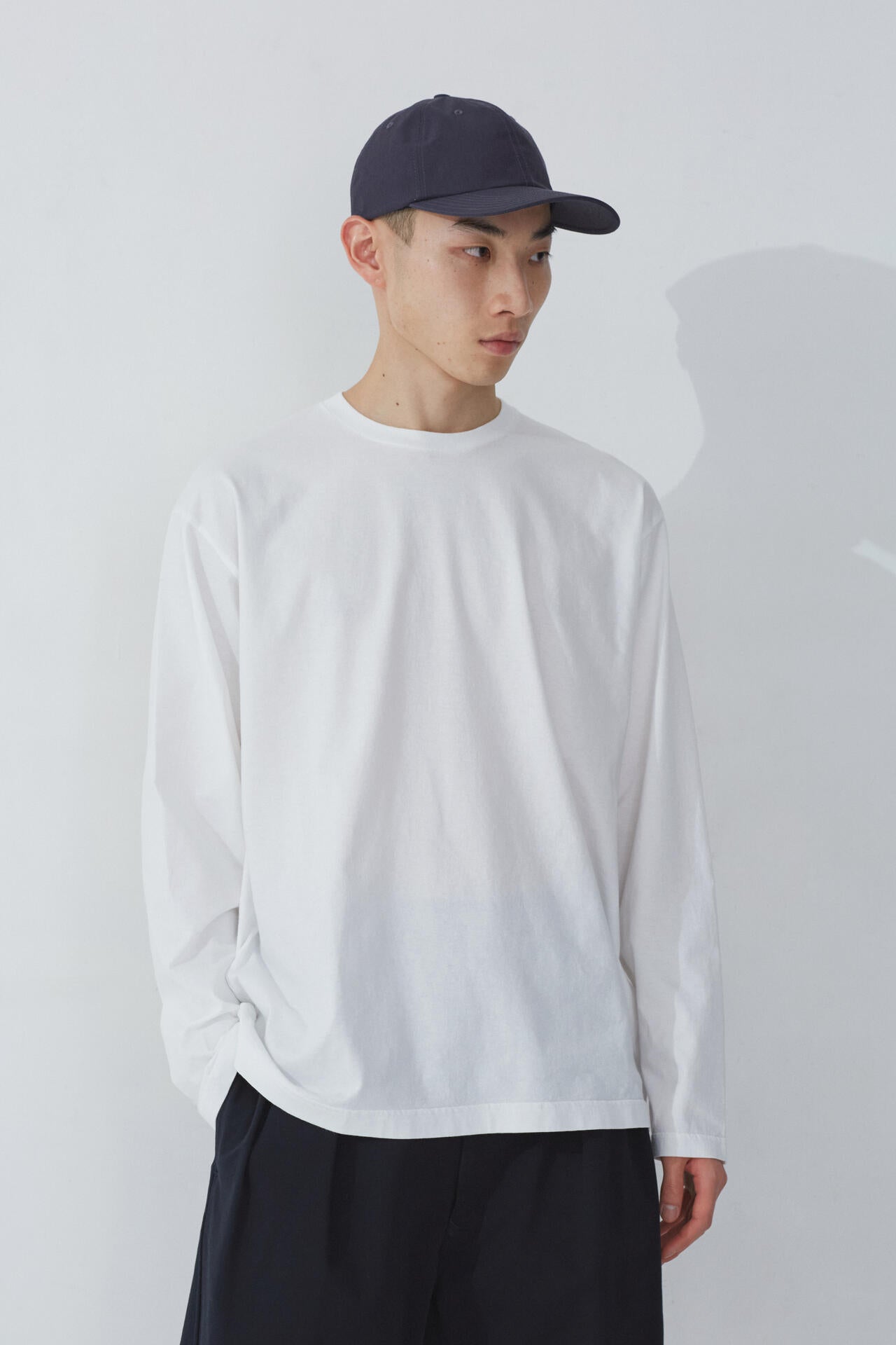 Y / ORGANIC COTTON JERSEY L/S T