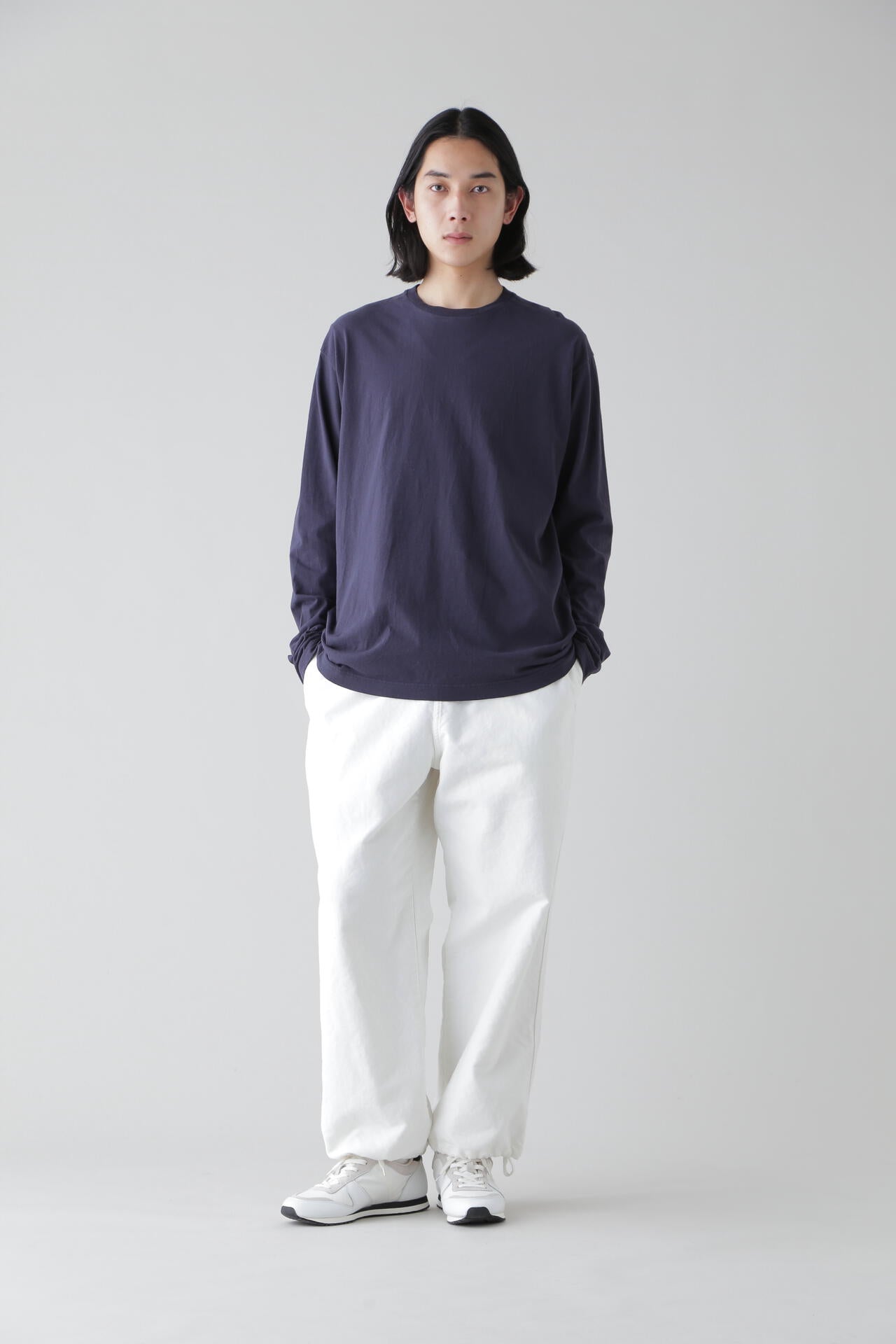 Y / ORGANIC COTTON JERSEY L/S T