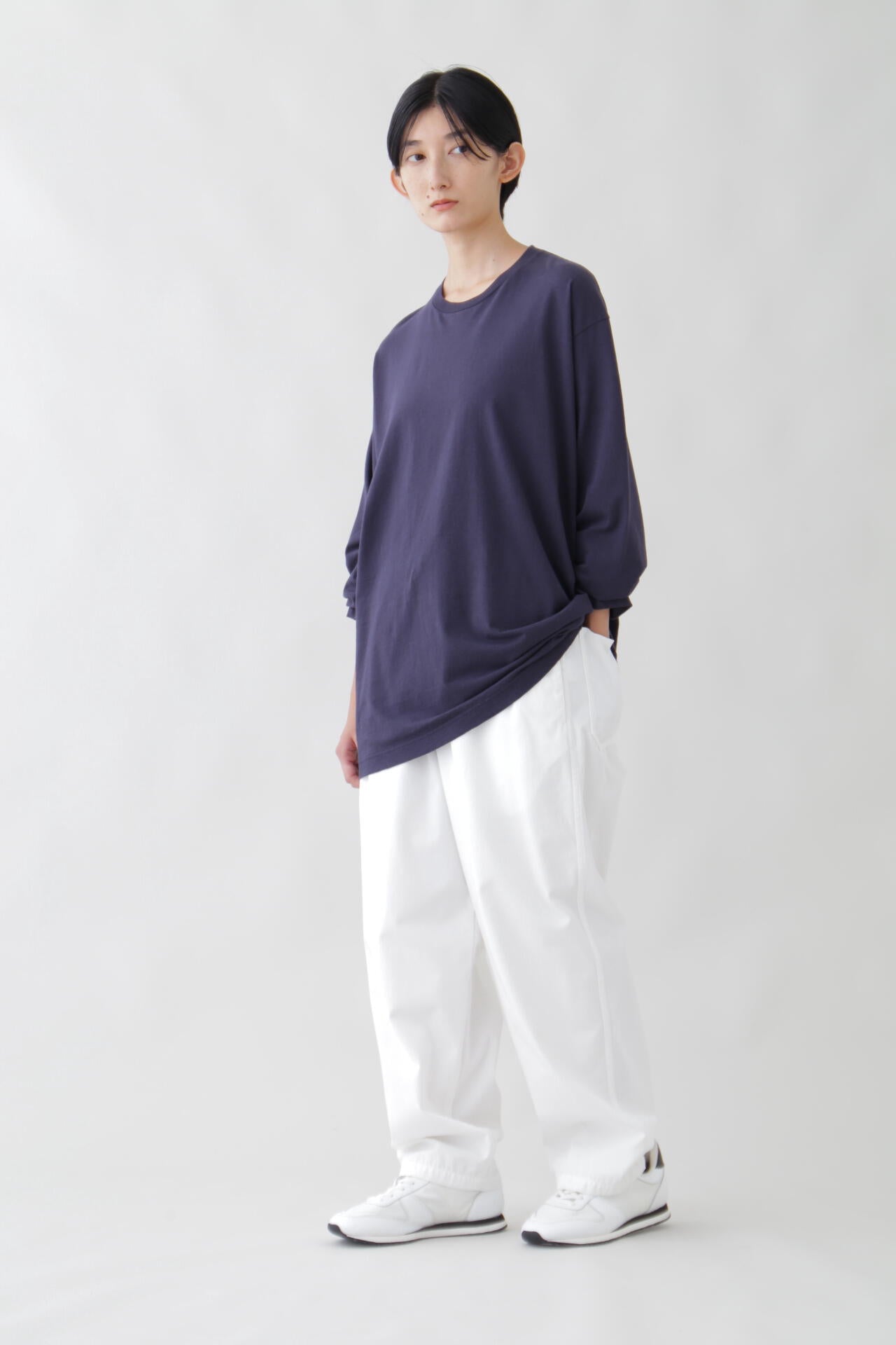 Y / ORGANIC COTTON JERSEY L/S T