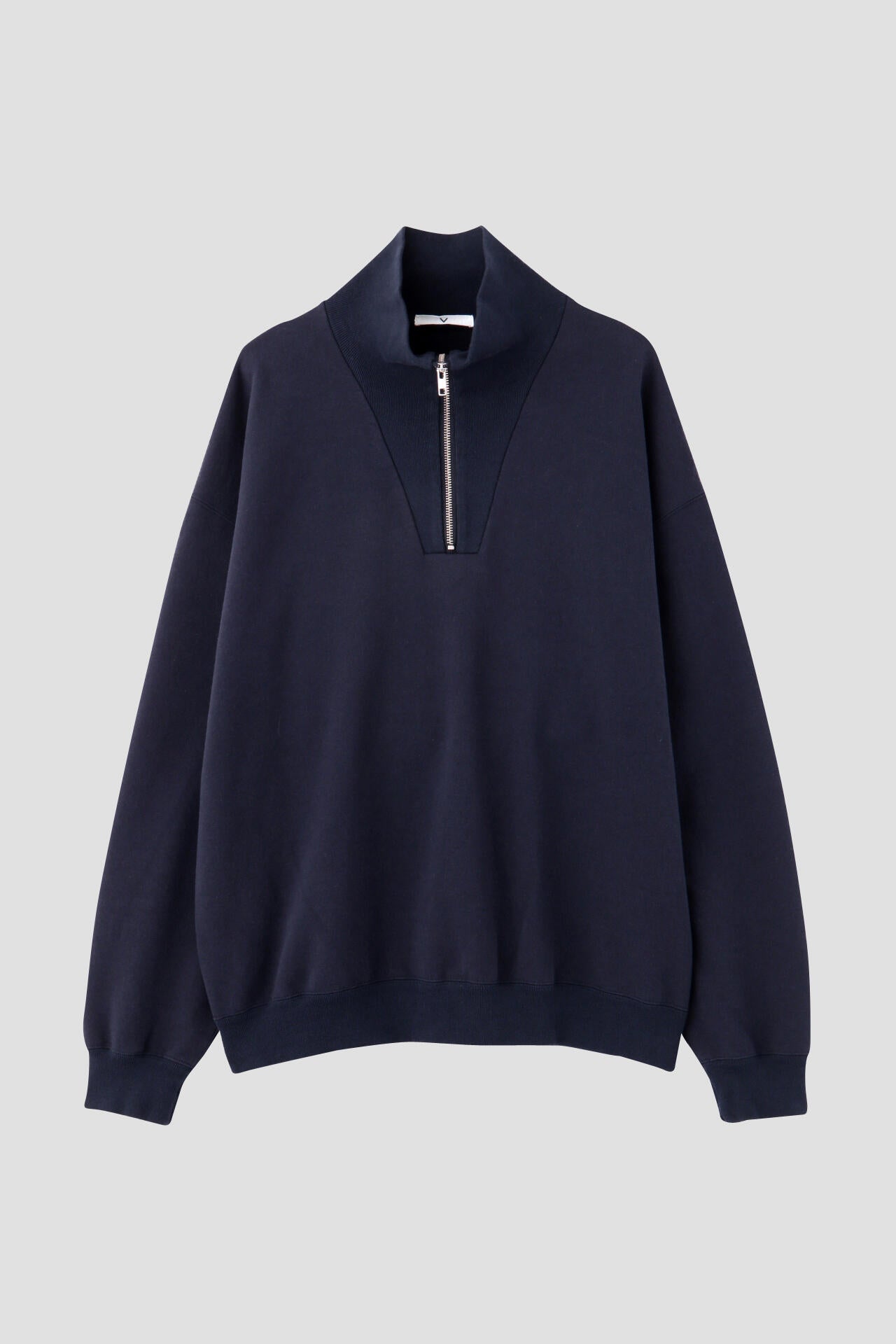 Y / ORGANIC COTTON BLEND HEAVY WEIGHT FLEECE HALF ZIP