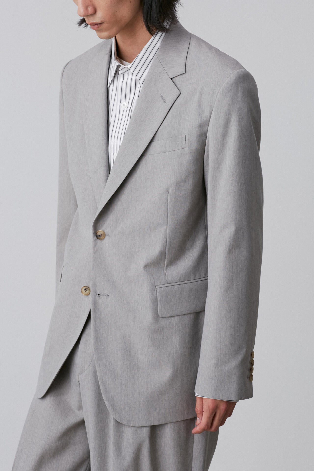 YLEVE / WOOL CHAMBRAY JACKET