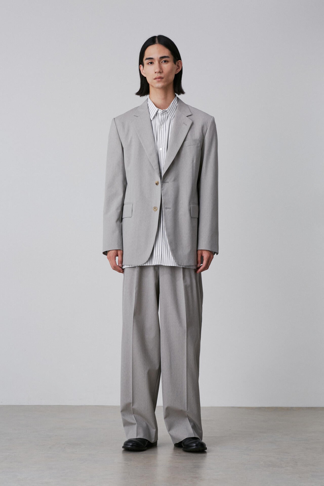 YLEVE / WOOL CHAMBRAY JACKET