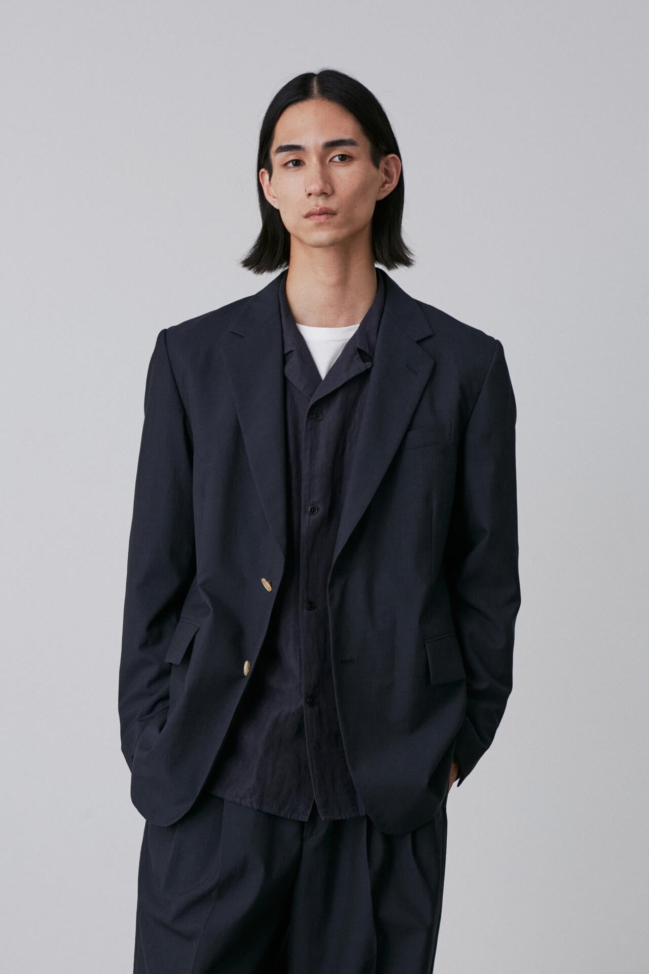 YLEVE / WOOL CHAMBRAY JACKET