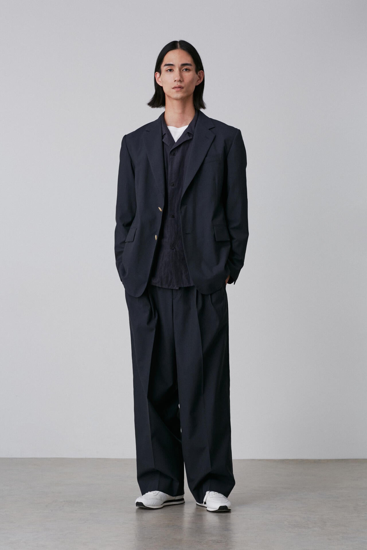 YLEVE / WOOL CHAMBRAY JACKET