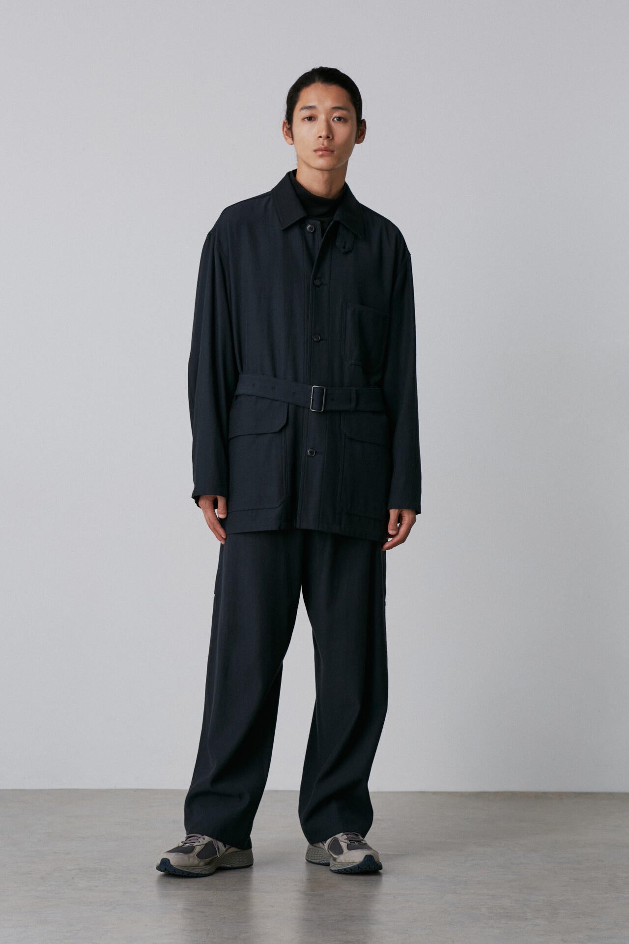 YLEVE / VISCOSE COTTON COVERALL JACKET