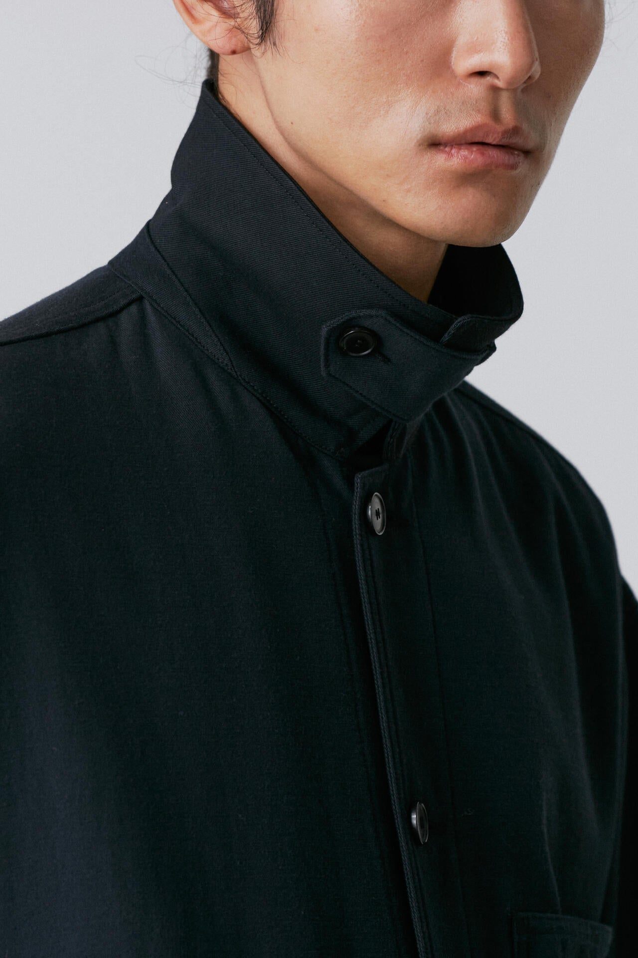 YLEVE / VISCOSE COTTON COVERALL JACKET